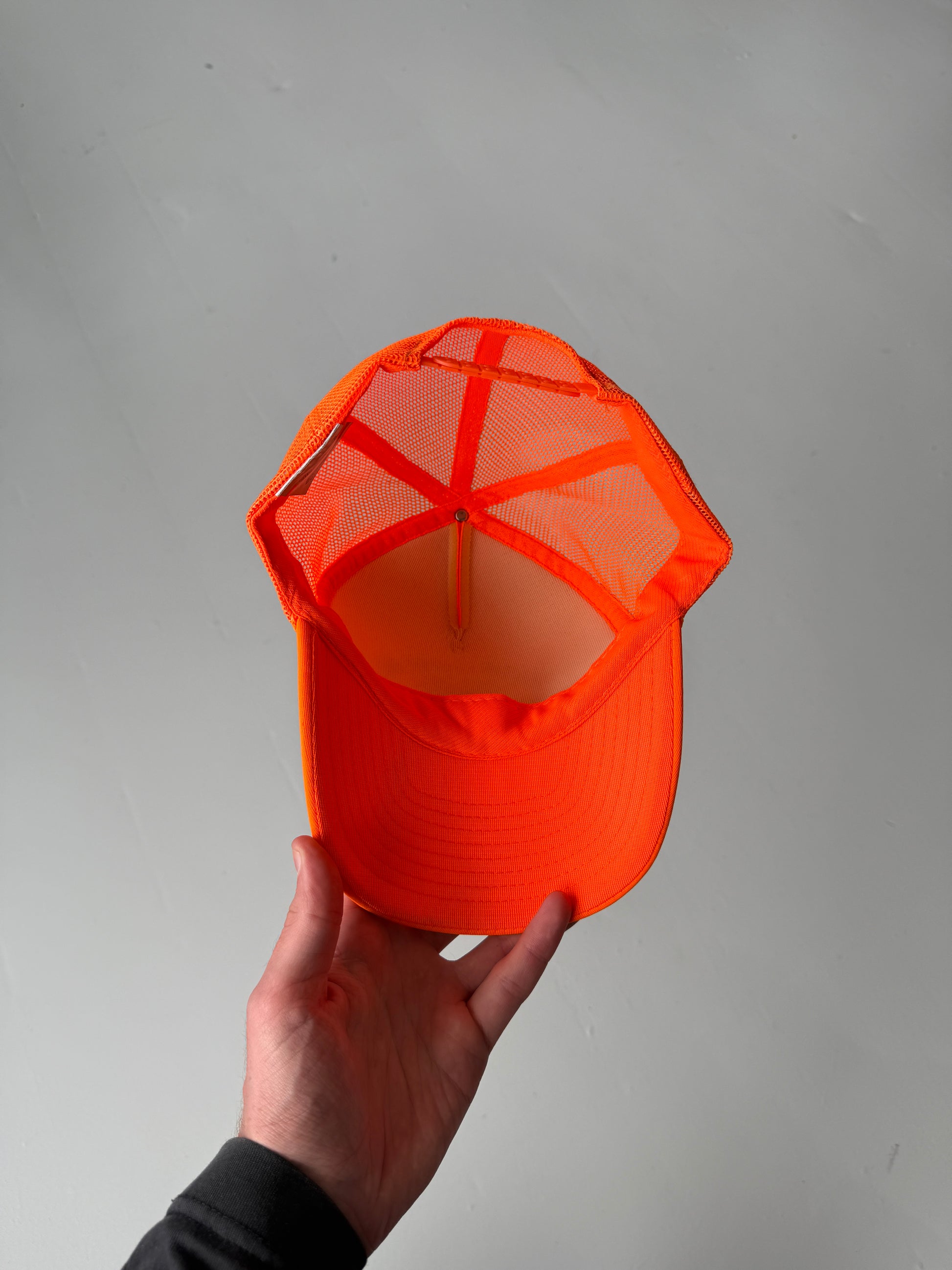 Orange Halter Seeds Vintage Foam and Mesh SnapBack Trucker Cap