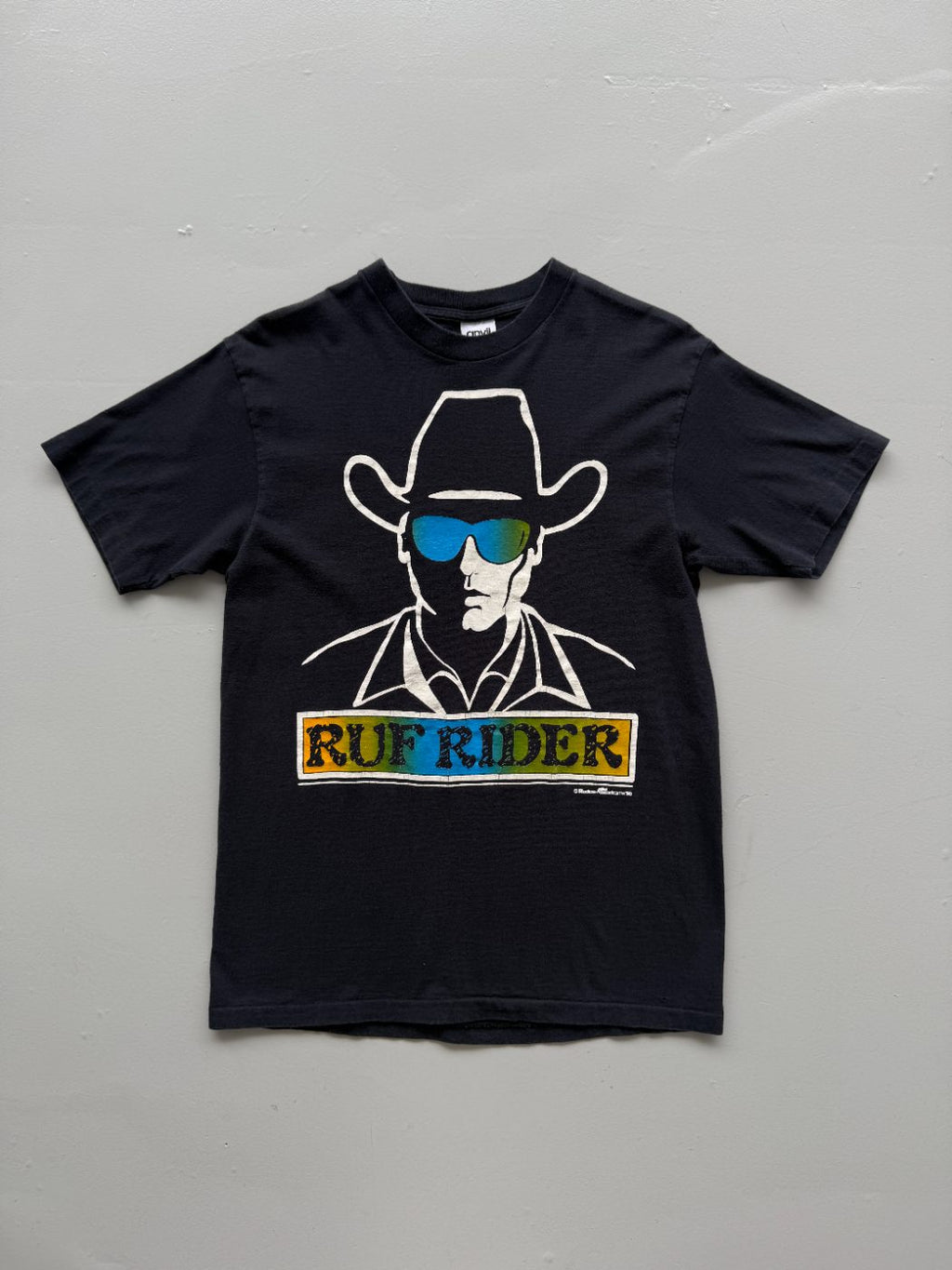 Anvil Ruf Rider Rodeo America 90's Vintage Graphic T-Shirt - Medium