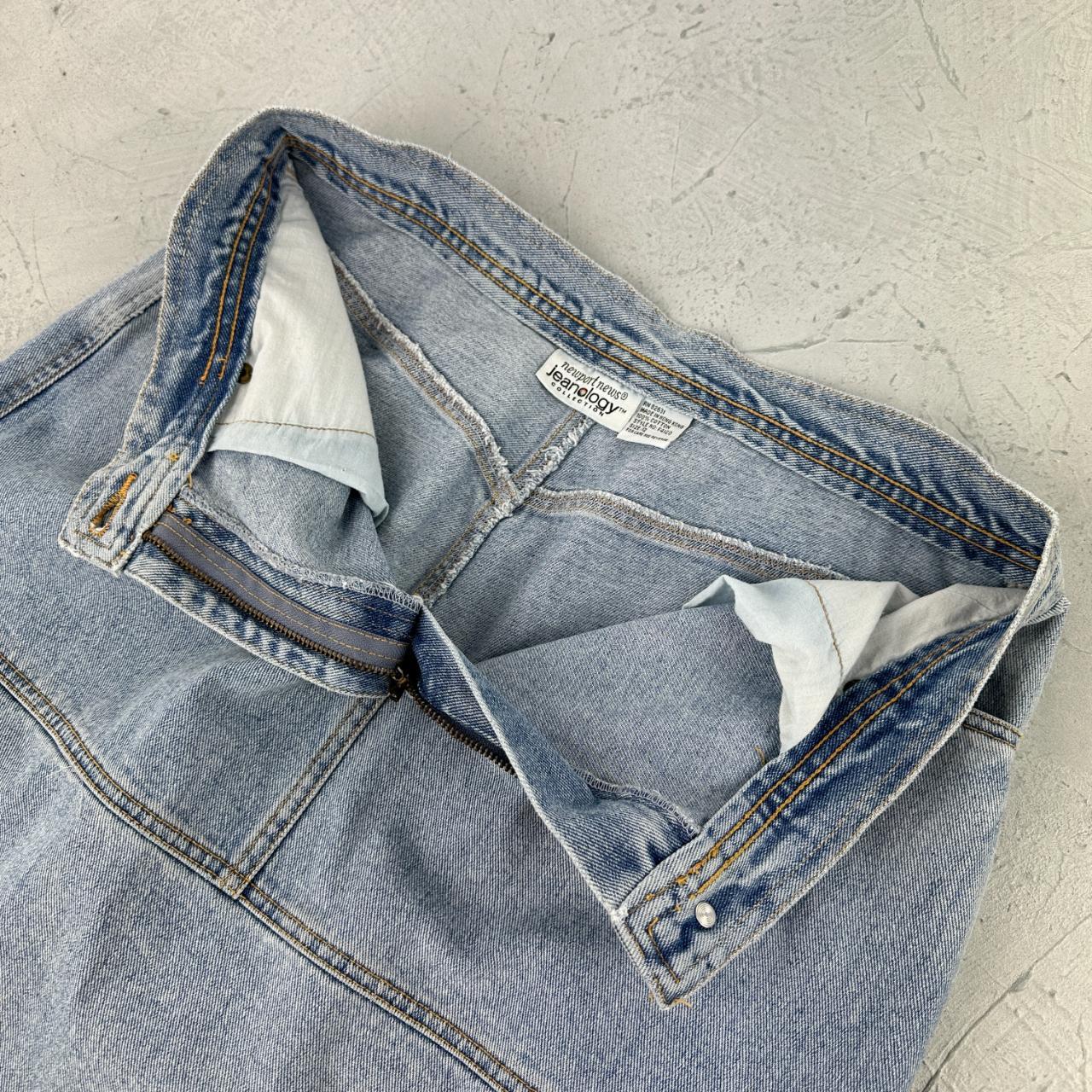 Jeanology Y2K Denim Vintage Maxi Skirt - Size 12 30” x 29”