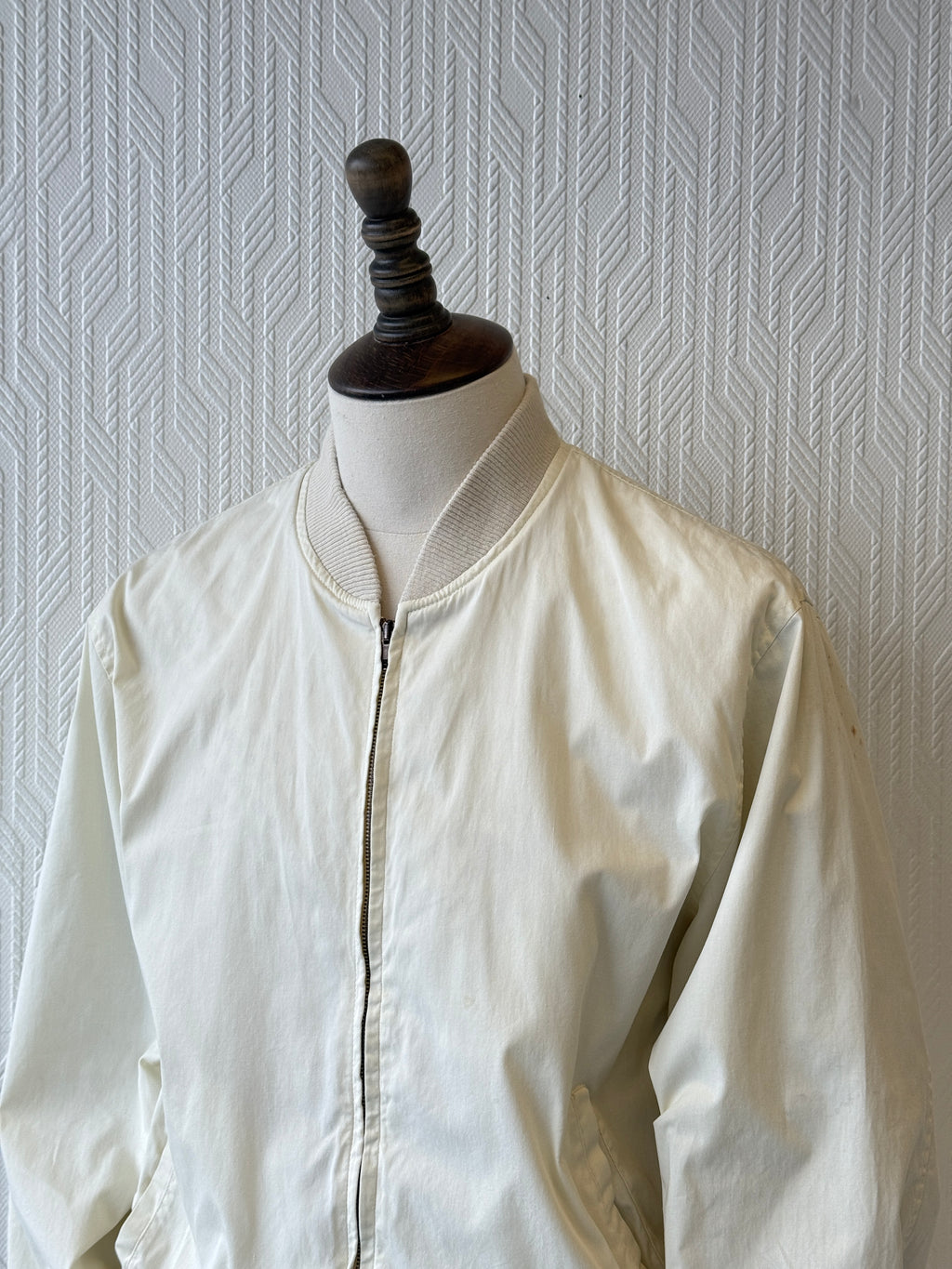 Levi's Cream Vintage Bomber Jacket 90's Lightweight - Small