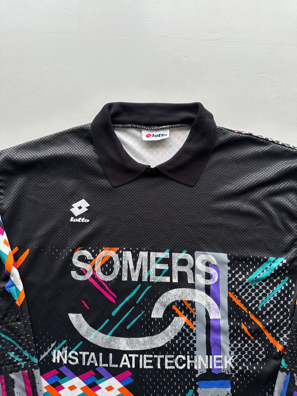Lotto Somers Installatietechniek 90's Vintage Goalkeeper Football Shirt - Large