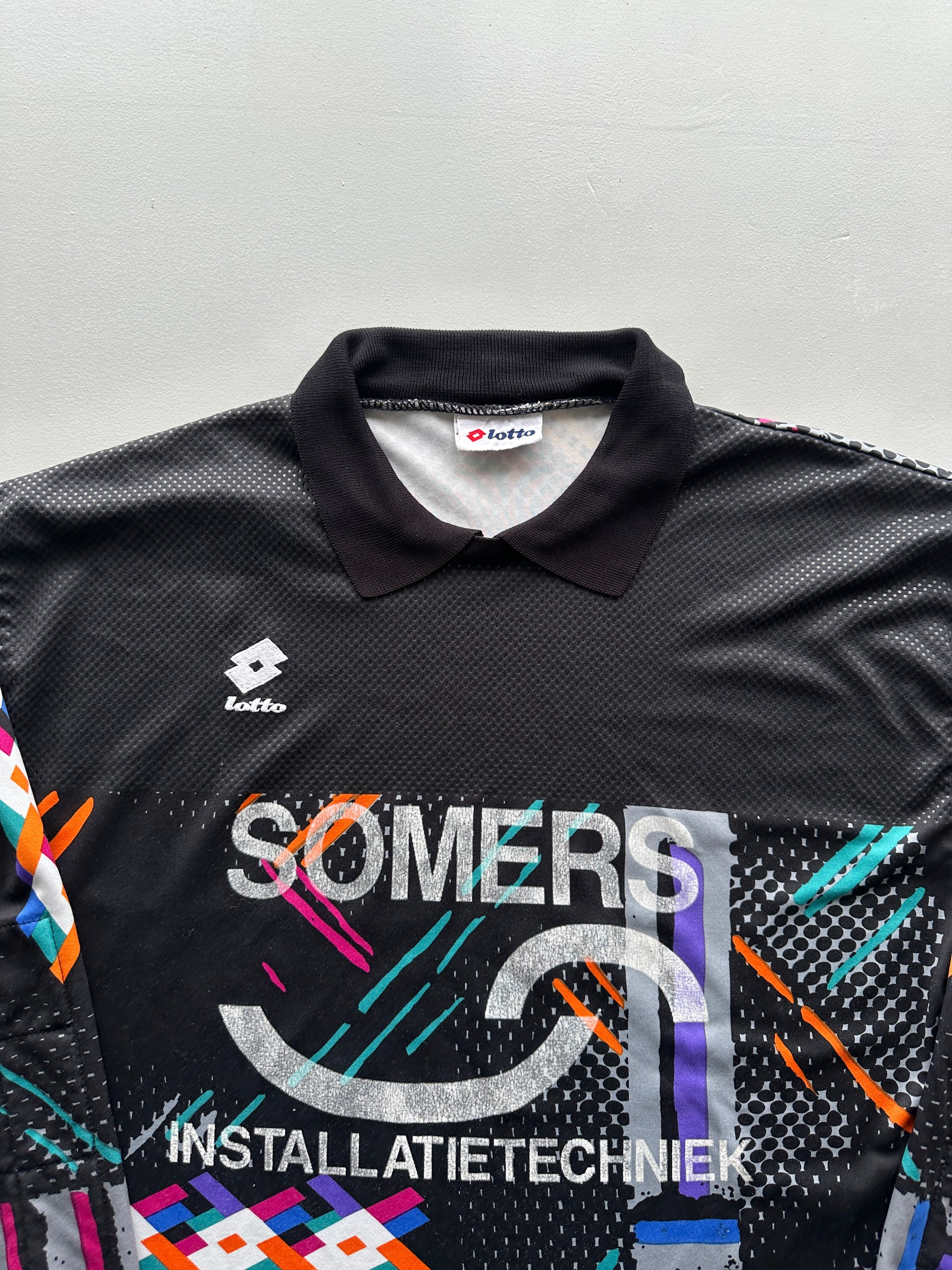 Lotto Somers Installatietechniek 90's Vintage Goalkeeper Football Shirt - Large