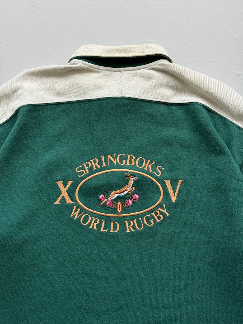 Twickenham Springboks XV World Rugby 90's Vintage Quarter Zip Sweatshirt - XL