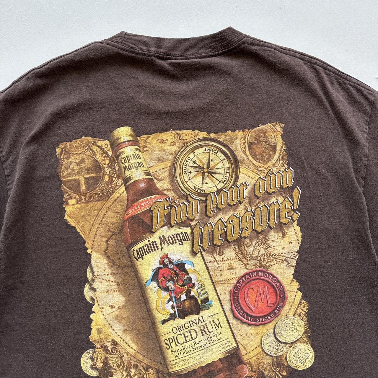 Brown Captain Morgan's 00s T-shirt - XL