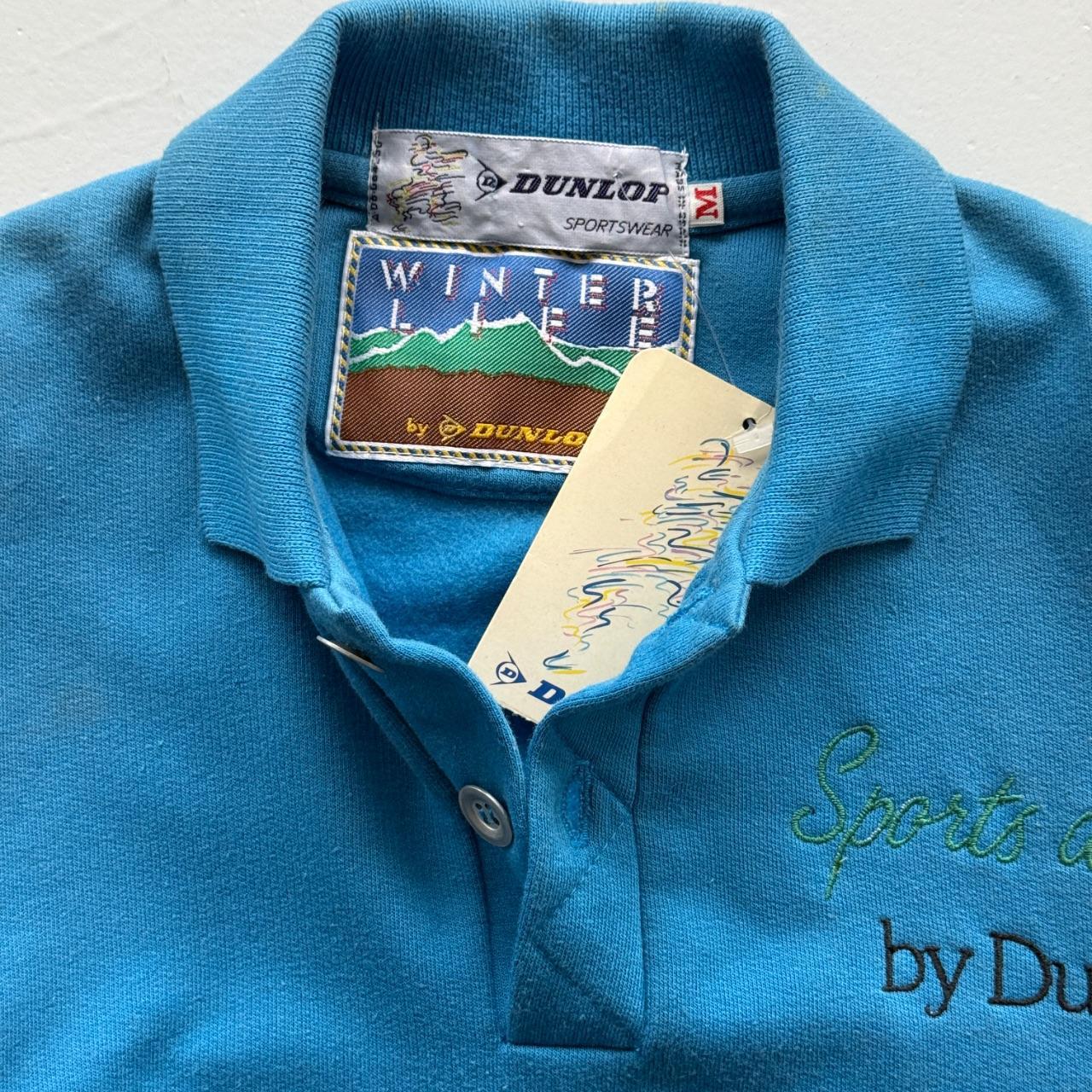 Light Blue Dunlop 90's Deadstock Polo Sweatshirt - Kids 5-7