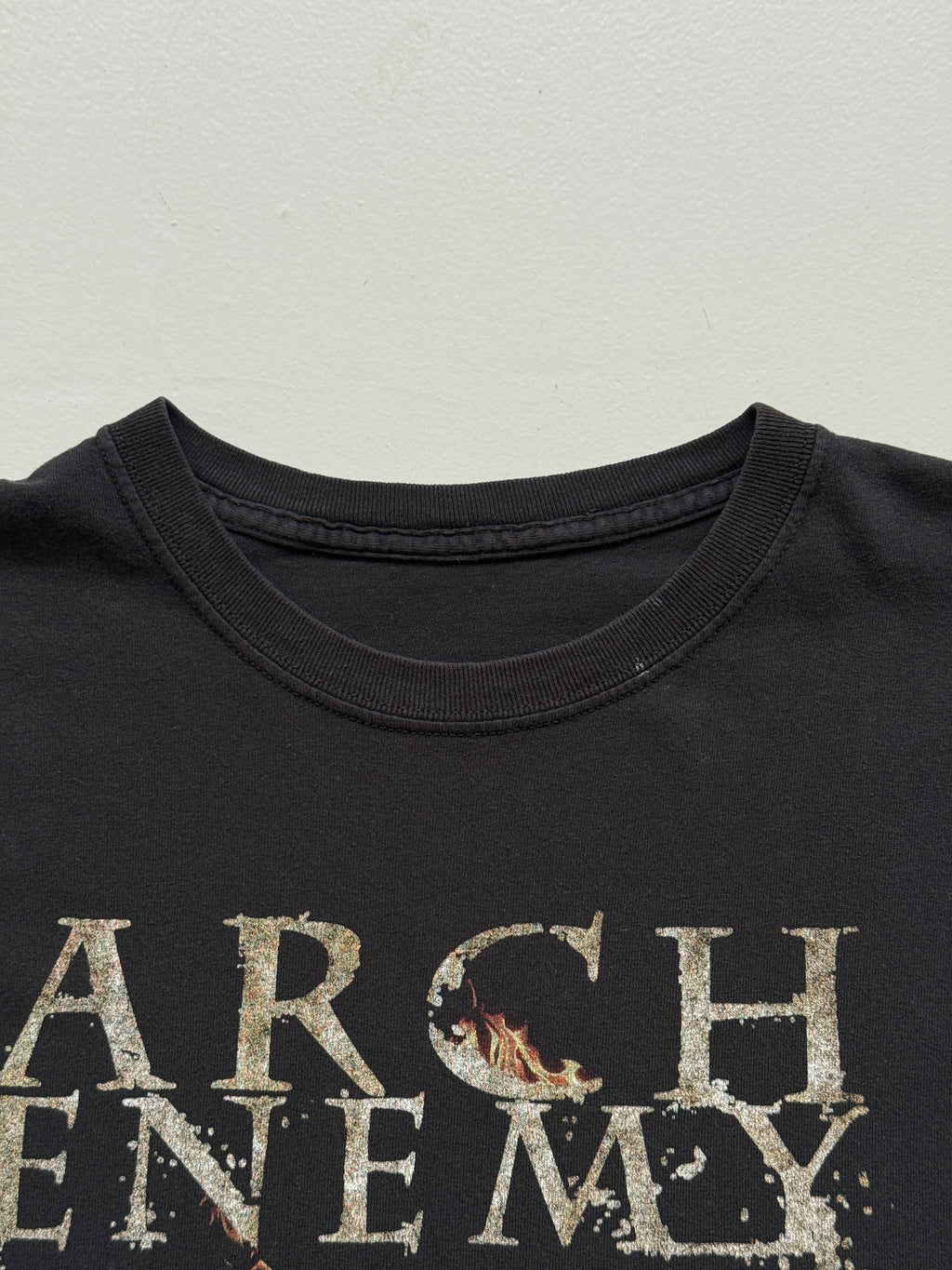 Black Arch Enemy As The Stages Burn! Vintage Graphic T-Shirt - XL