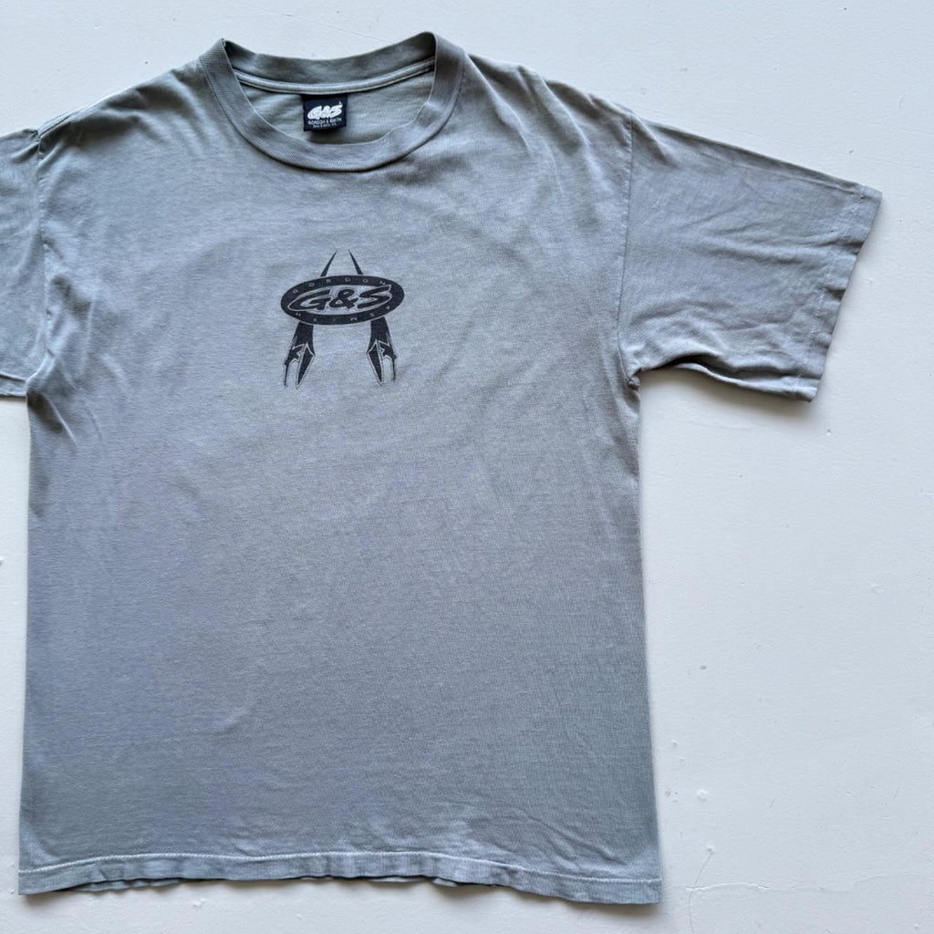 Blue Green Overdyed G&S 00's Graphic Vintage T-shirt - Large