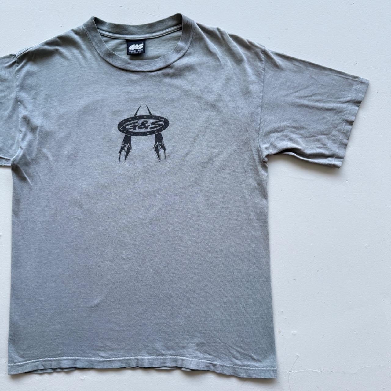 Blue Green Overdyed G&S 00's Graphic Vintage T-shirt - Large