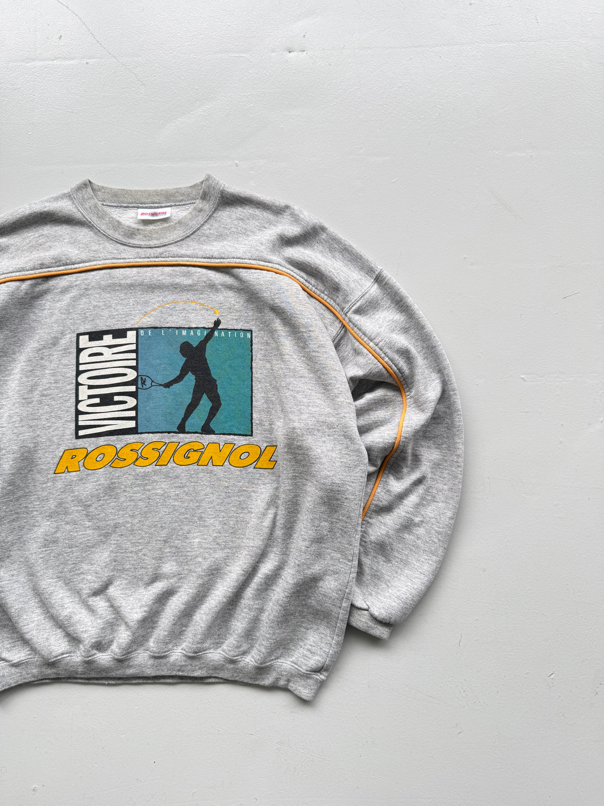 Rossignol Sportline Victoire Tennis 90's Vintage Sweatshirt - Large Boxy