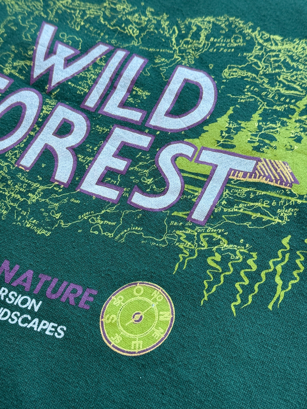 Green Decathlon 90's Vintage Graphic Sweatshirt Jumper - Large