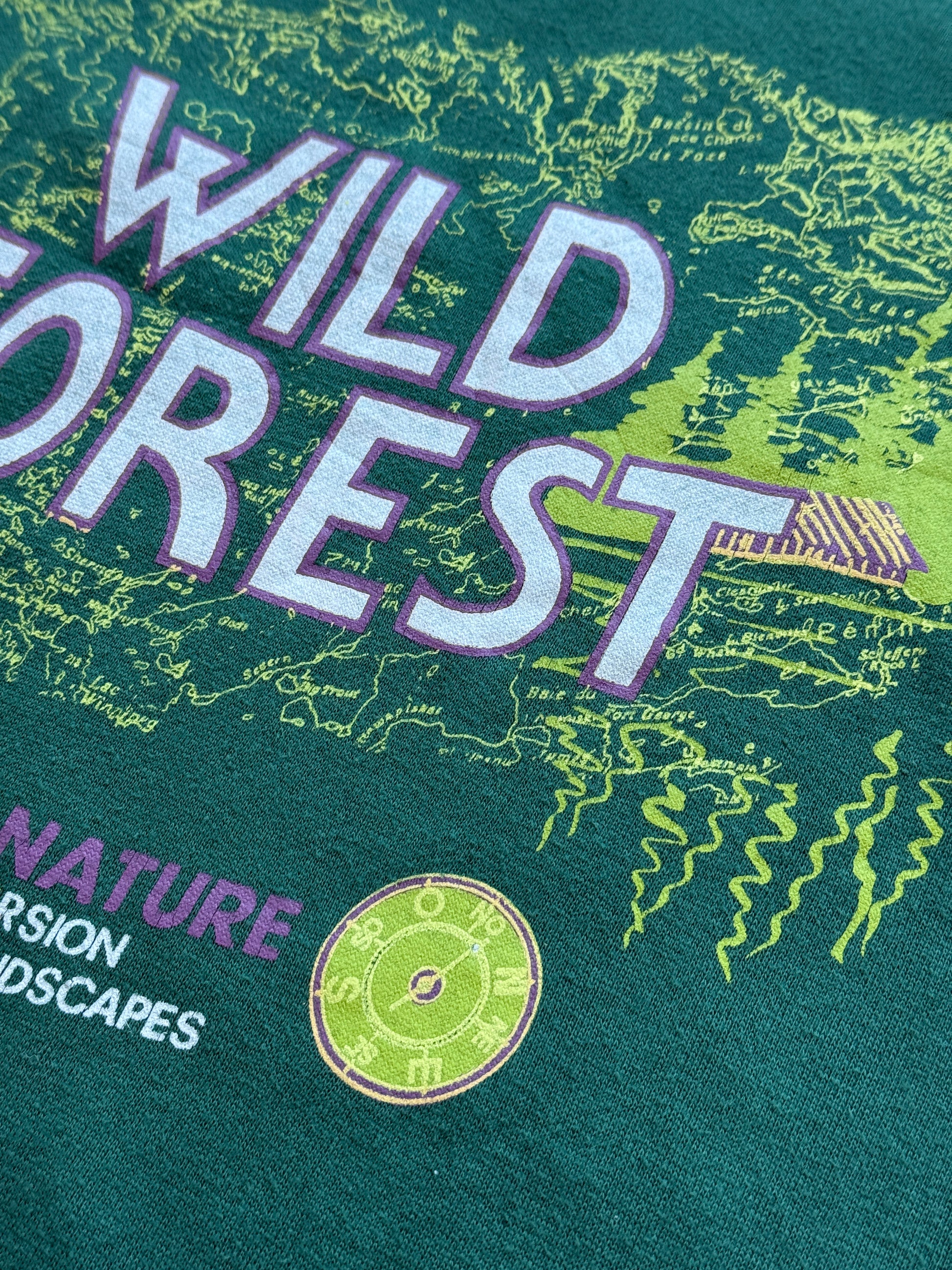 Green Decathlon 90's Vintage Graphic Sweatshirt Jumper - Large