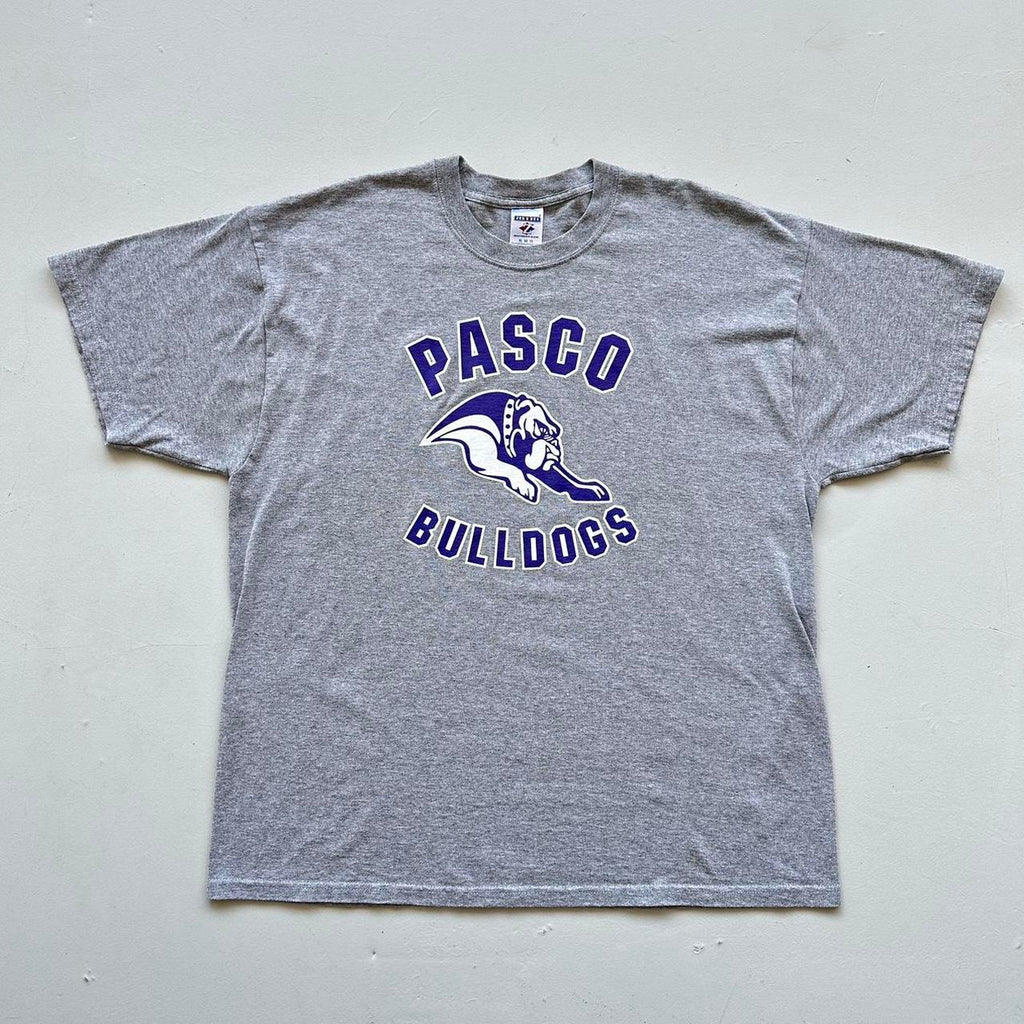 Grey Pasco Bulldogs 00s Vintage T-shirt - XL