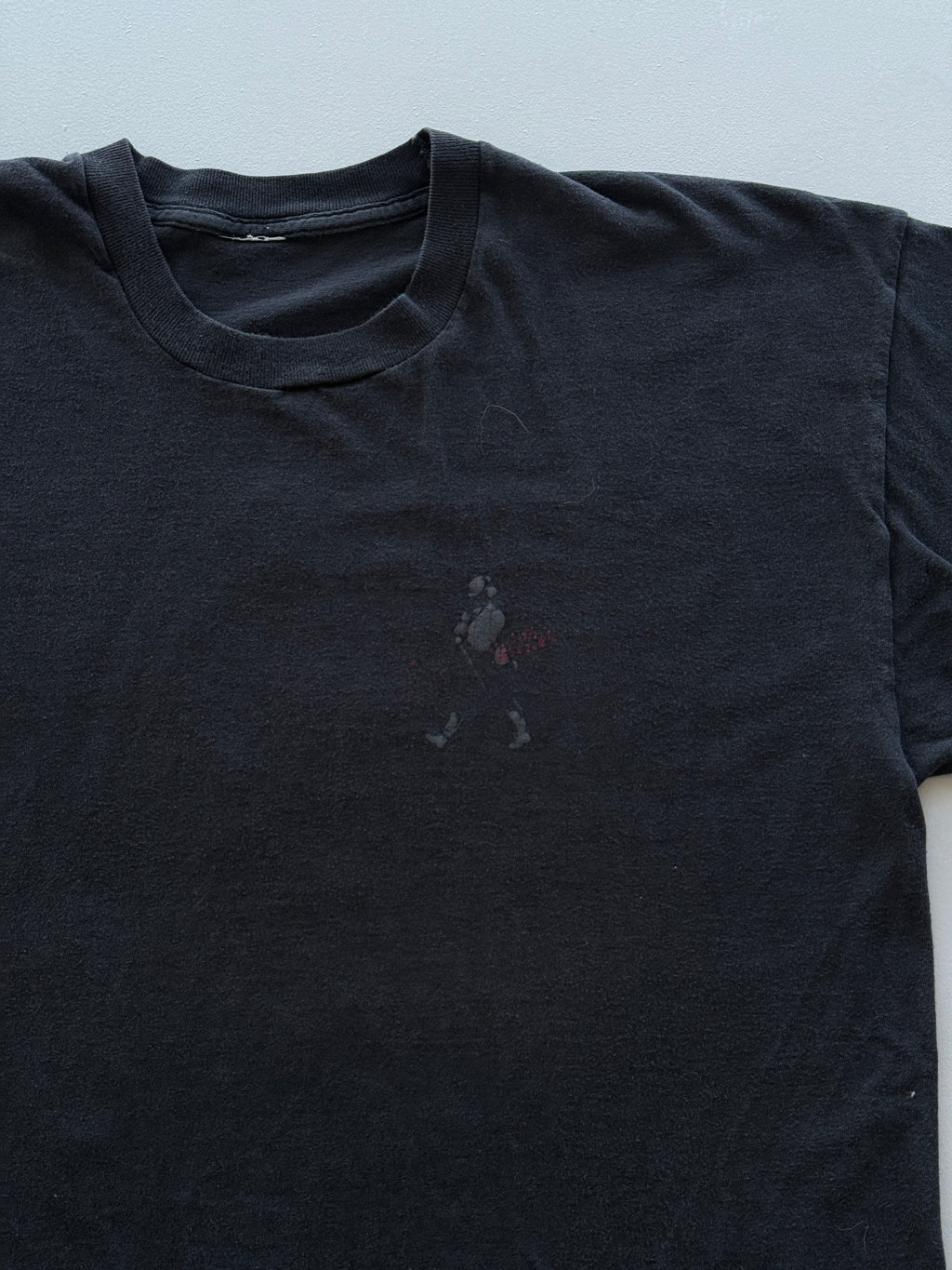 Black Johnnie Walker Whisky 90's Vintage Graphic T-Shirt - Large