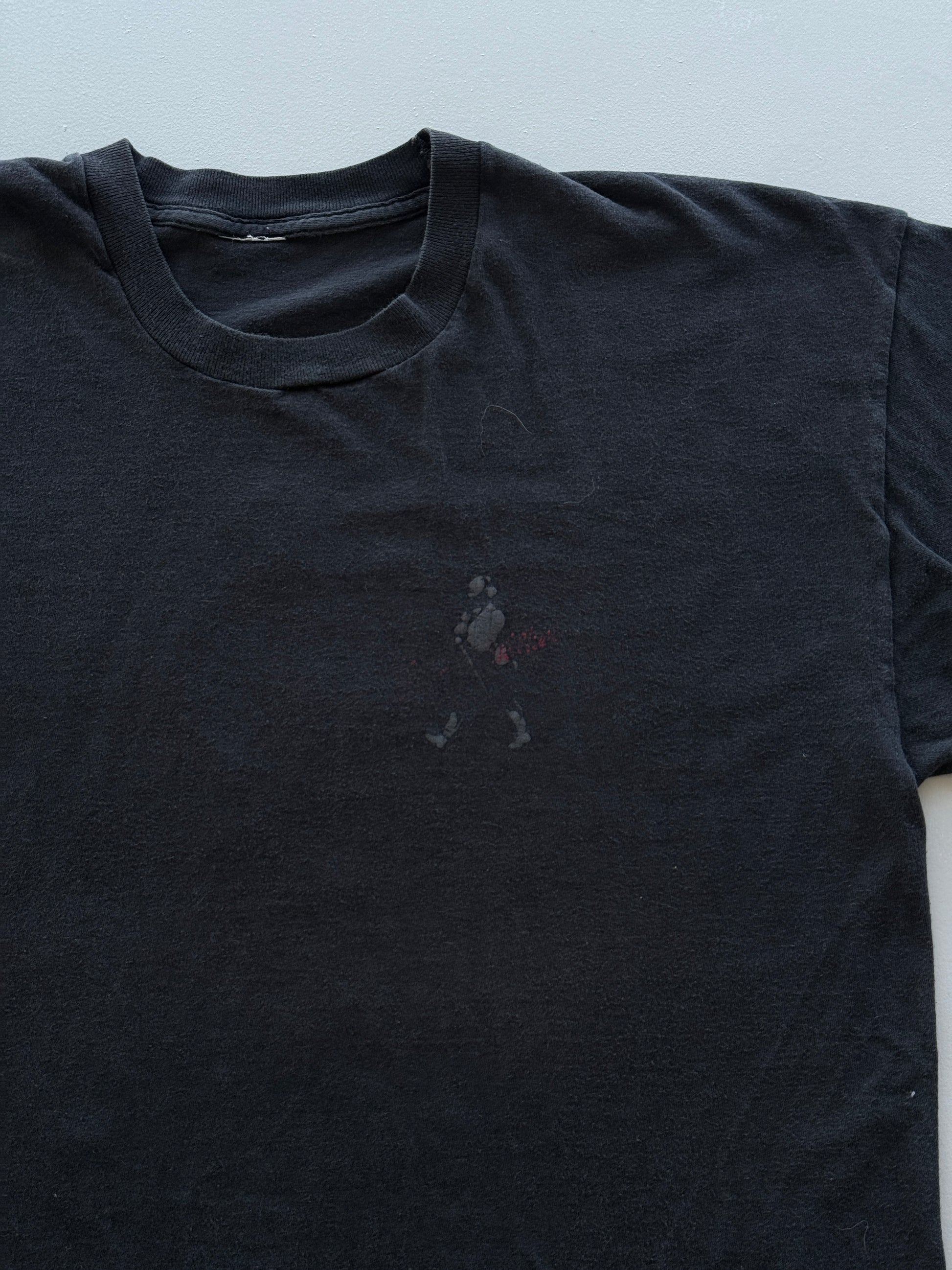 Black Johnnie Walker Whisky 90's Vintage Graphic T-Shirt - Large