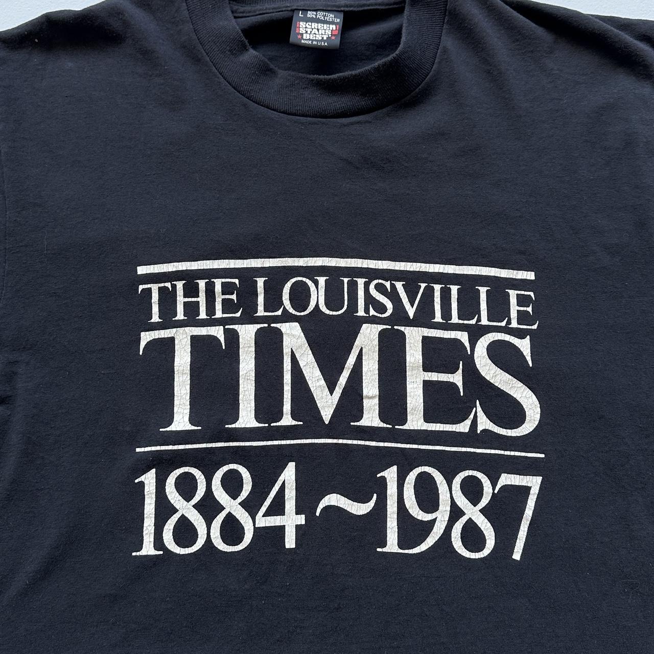 The Louisville Times Black 80s Vintage T-shirt - Medium