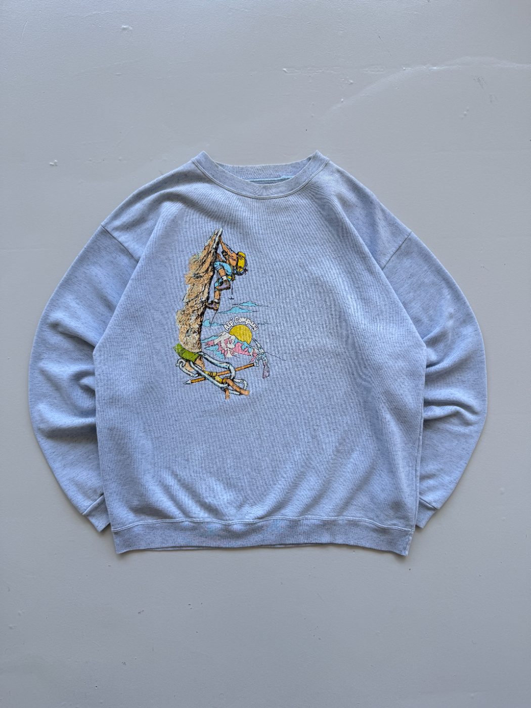 Alp Company Rock Climbing Graphic Vintage Sweatshirt - Large
