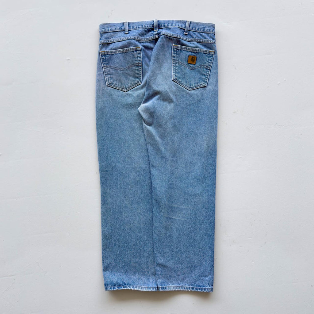Blue Carhartt Denim 90's Vintage Jeans - 36” x 31”