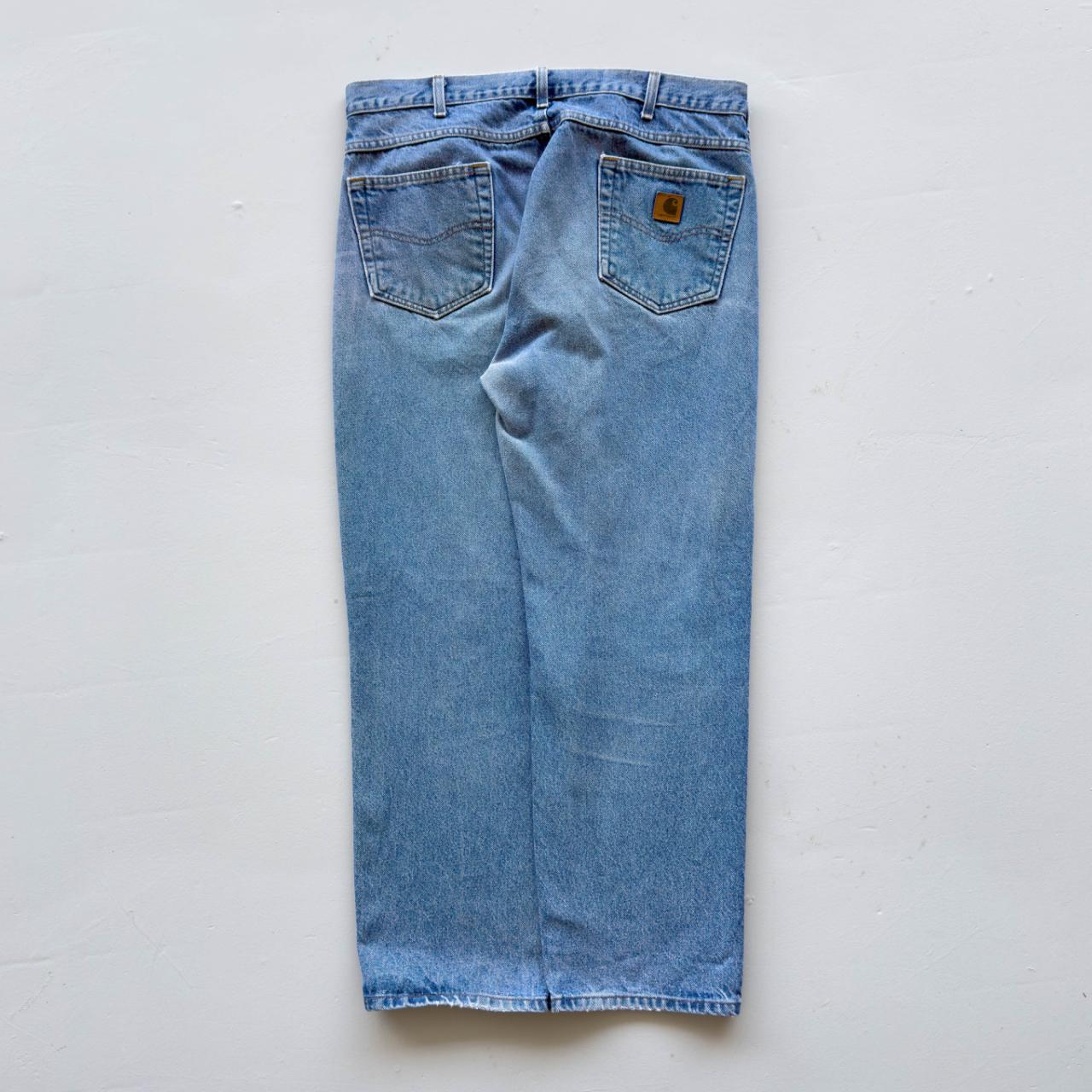 Blue Carhartt Denim 90's Vintage Jeans - 36” x 31”