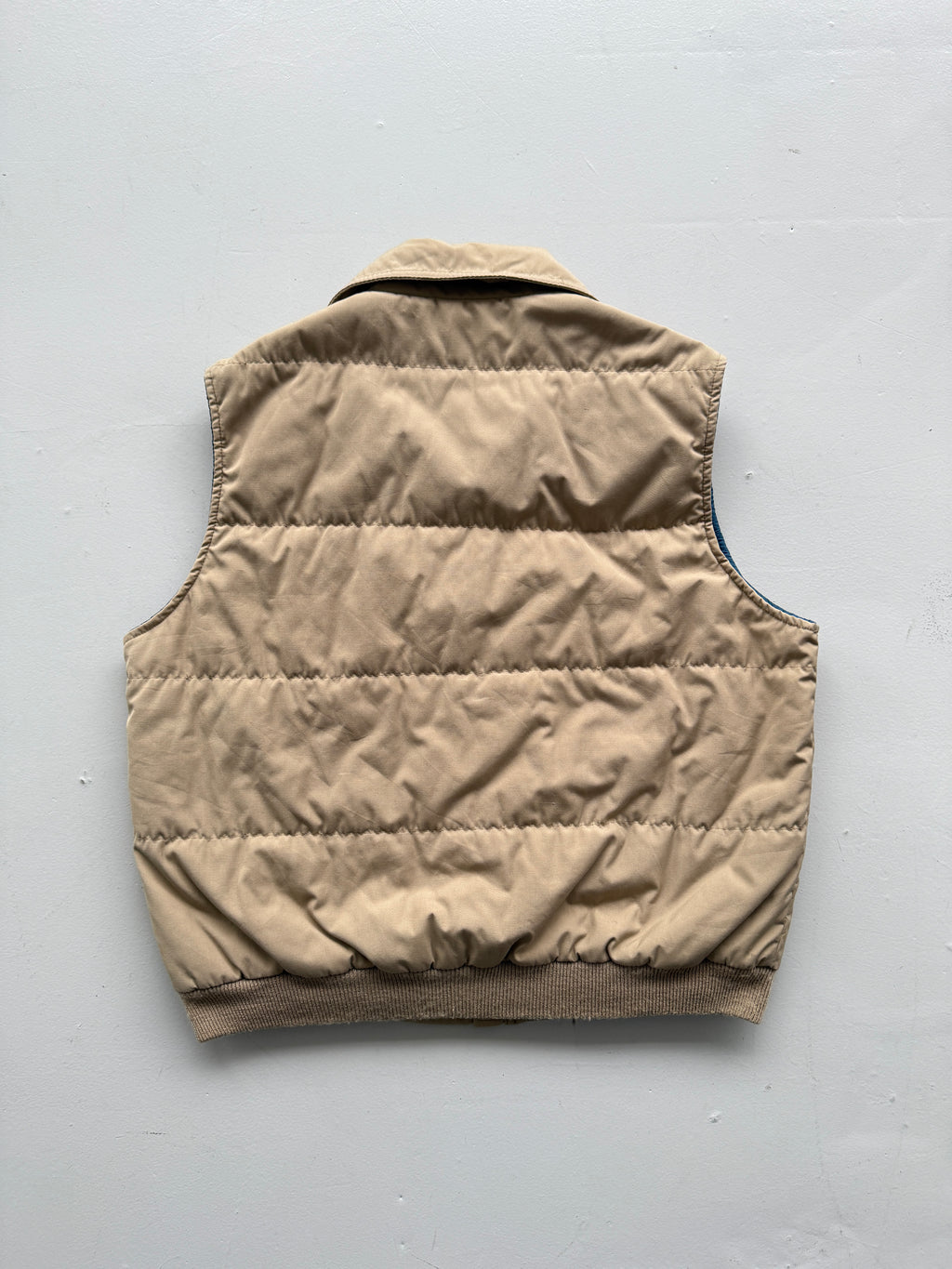 Cream Woolrich 90's Vintage Insulated Puffer Vest Body Warmer - Medium