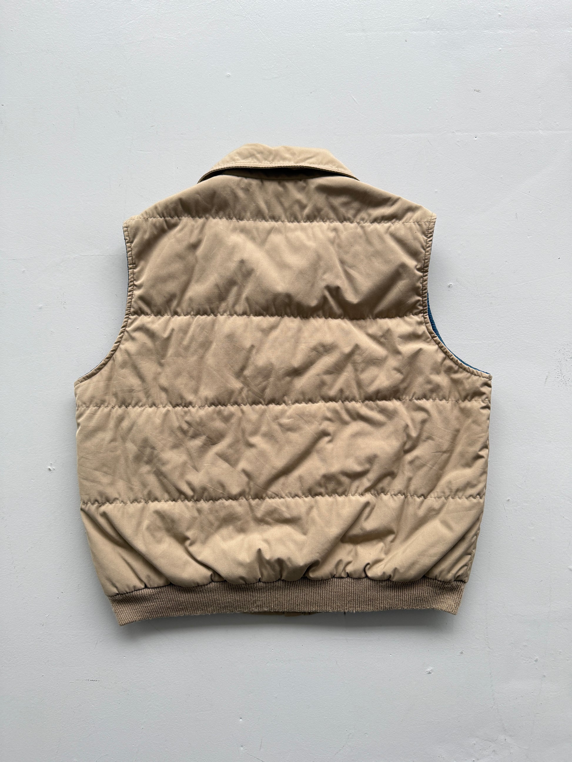 Cream Woolrich 90's Vintage Insulated Puffer Vest Body Warmer - Medium