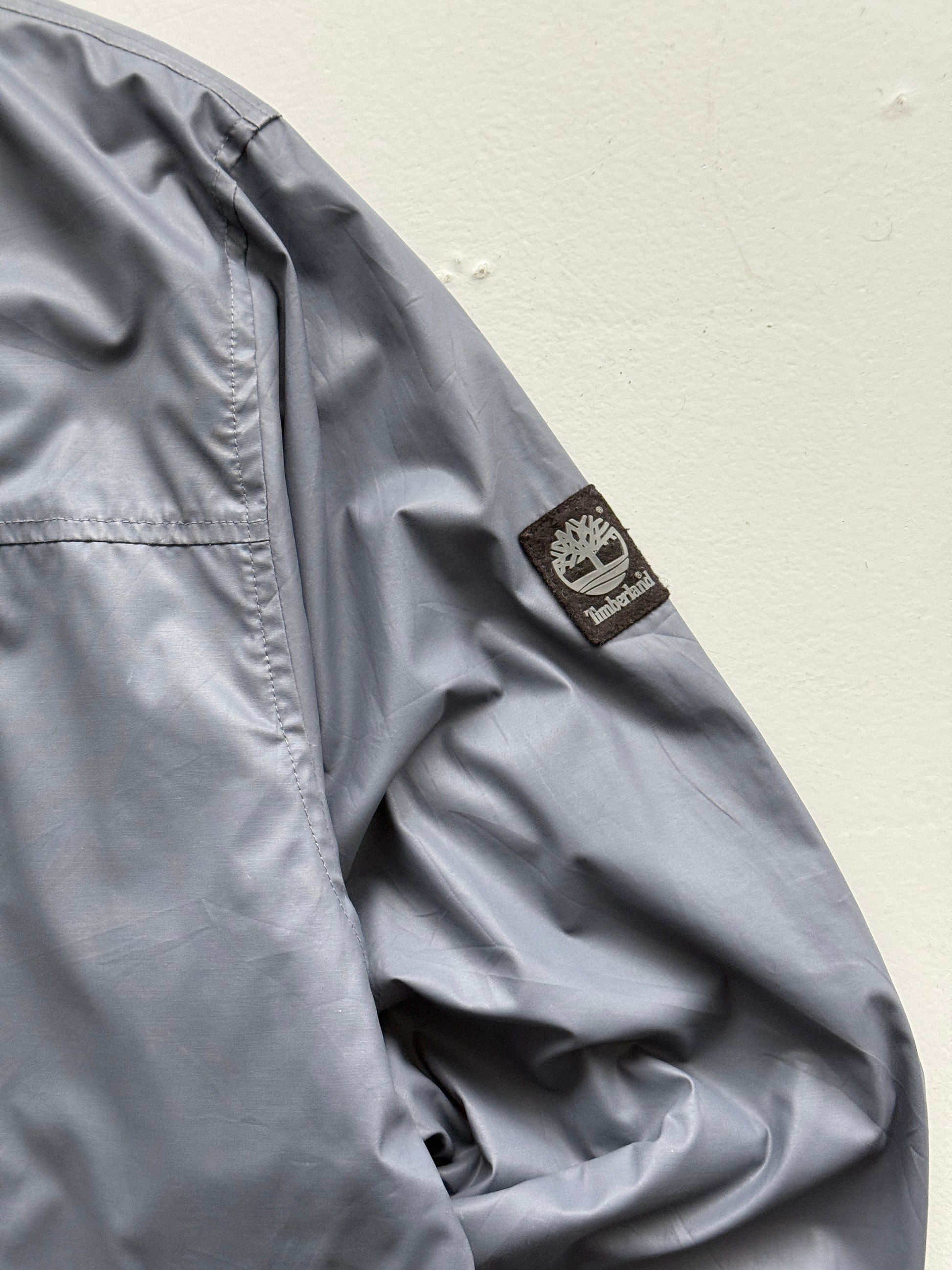 Grey Timberland 00's Vintage Lightweight Windbreaker Jacket - Medium