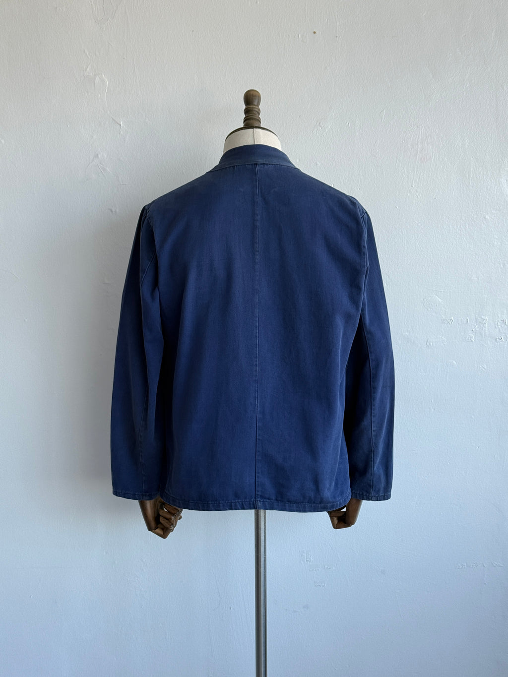 Blue British Rail 1970s Vintage Workwear Chore Jacket CH457 - Small