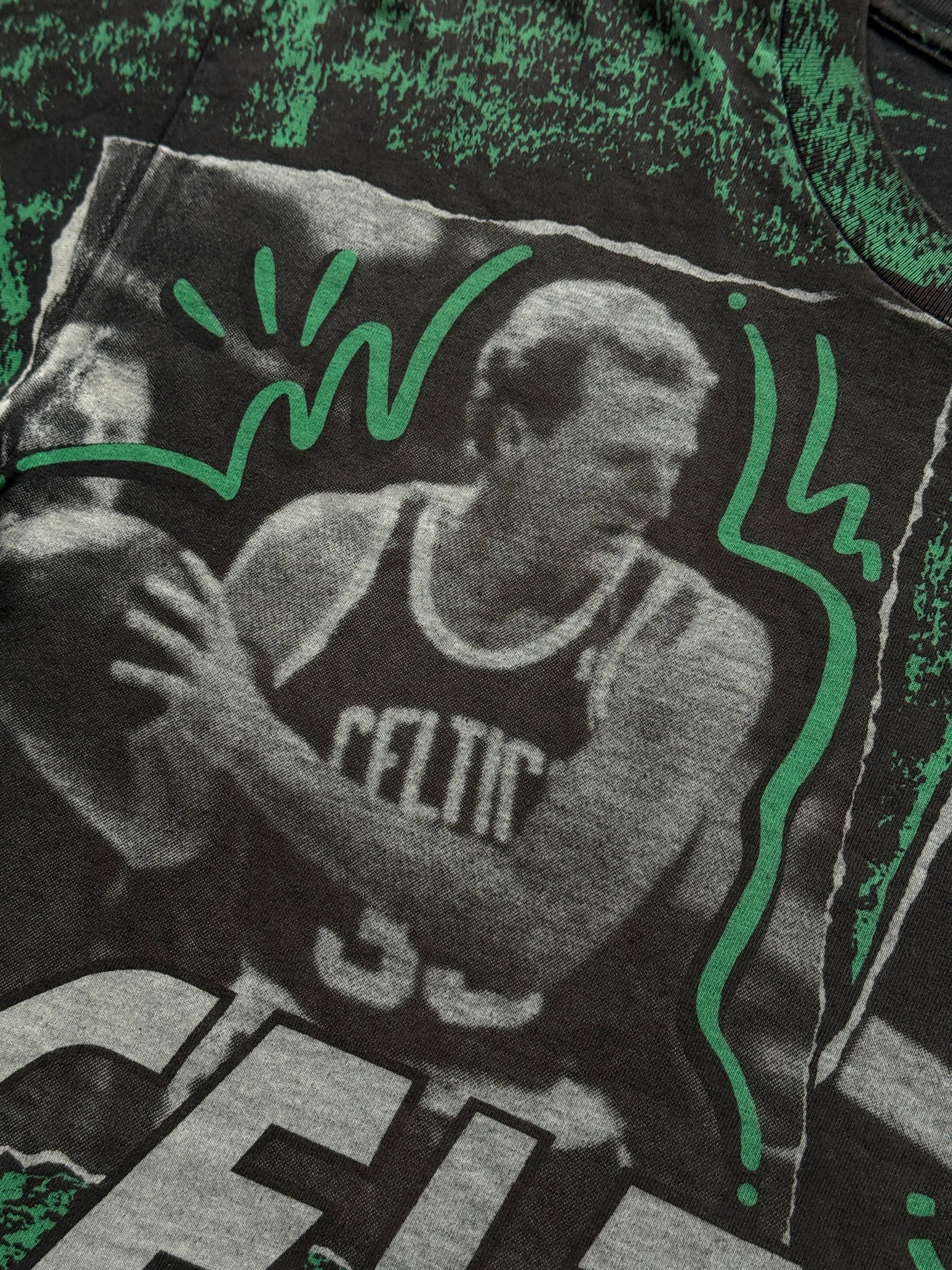 Boston Celtics NBA Vintage Single Stitch Salem Sportswear T-Shirt 90's - XL