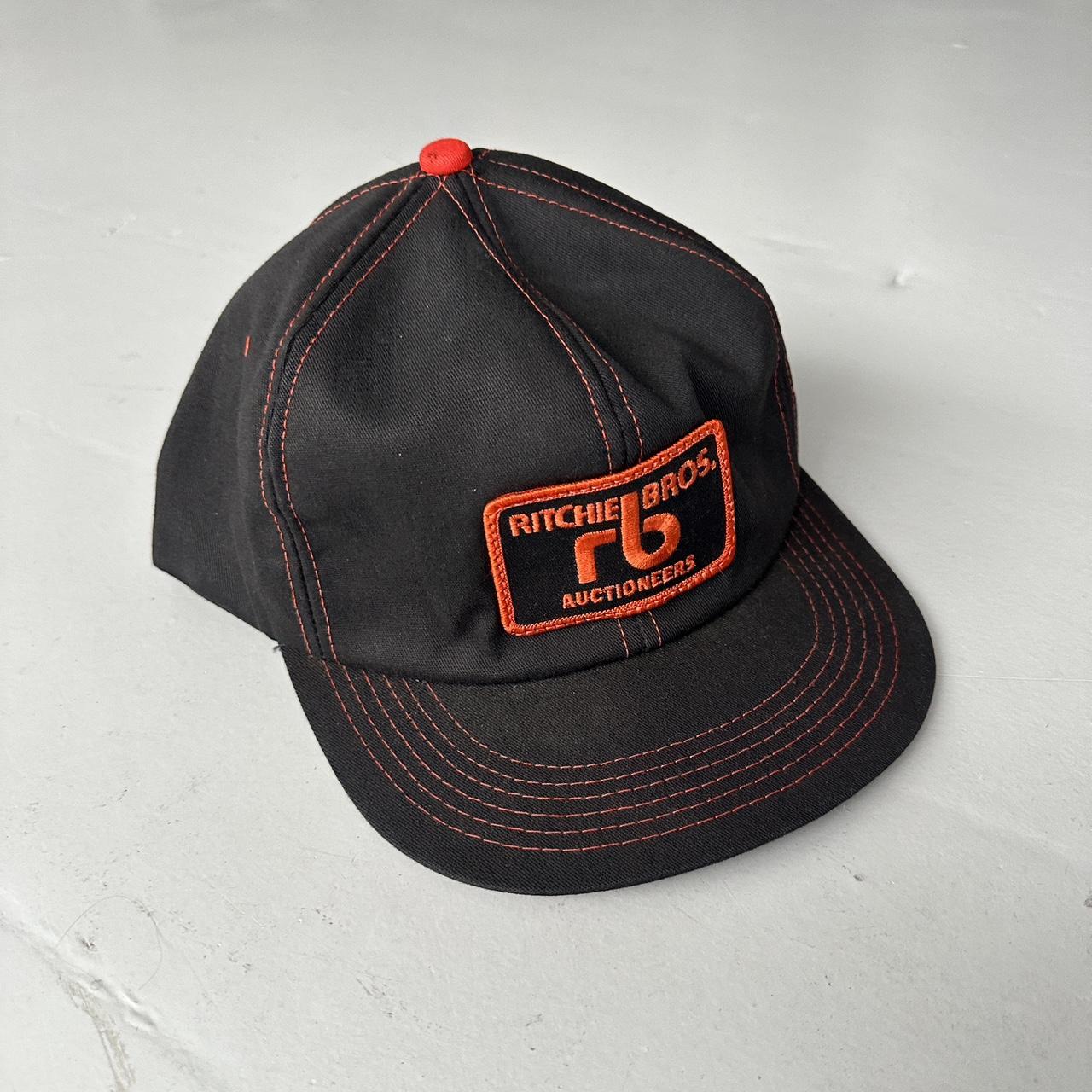 Black Richie Bros Vintage Cotton SnapBack Trucker Cap