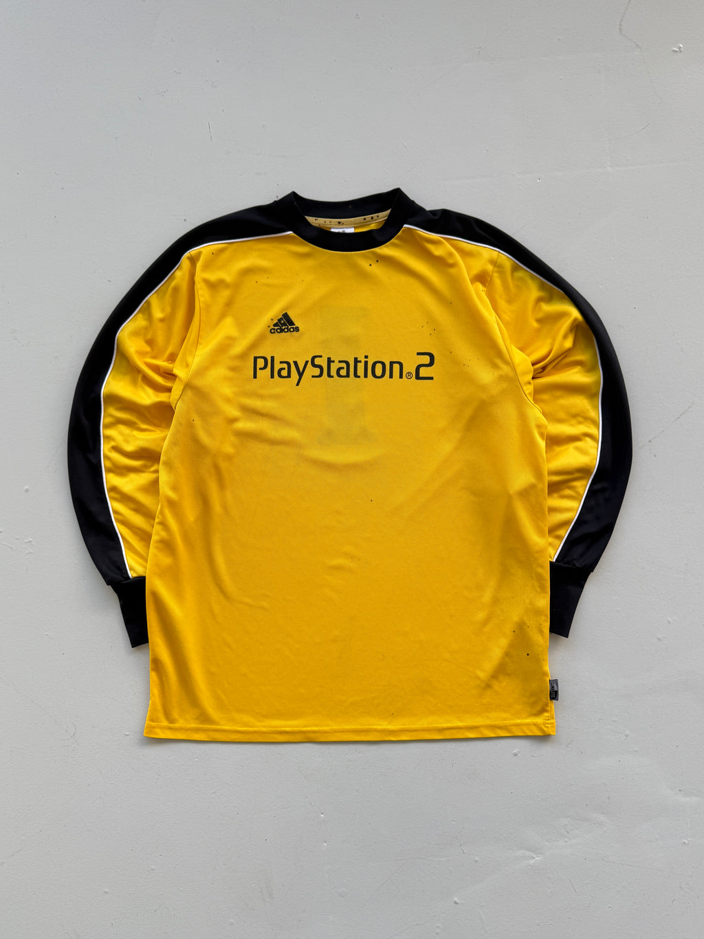 Adidas PlayStation 2 Y2K Vintage Long Sleeve Football Shirt #1 - Medium