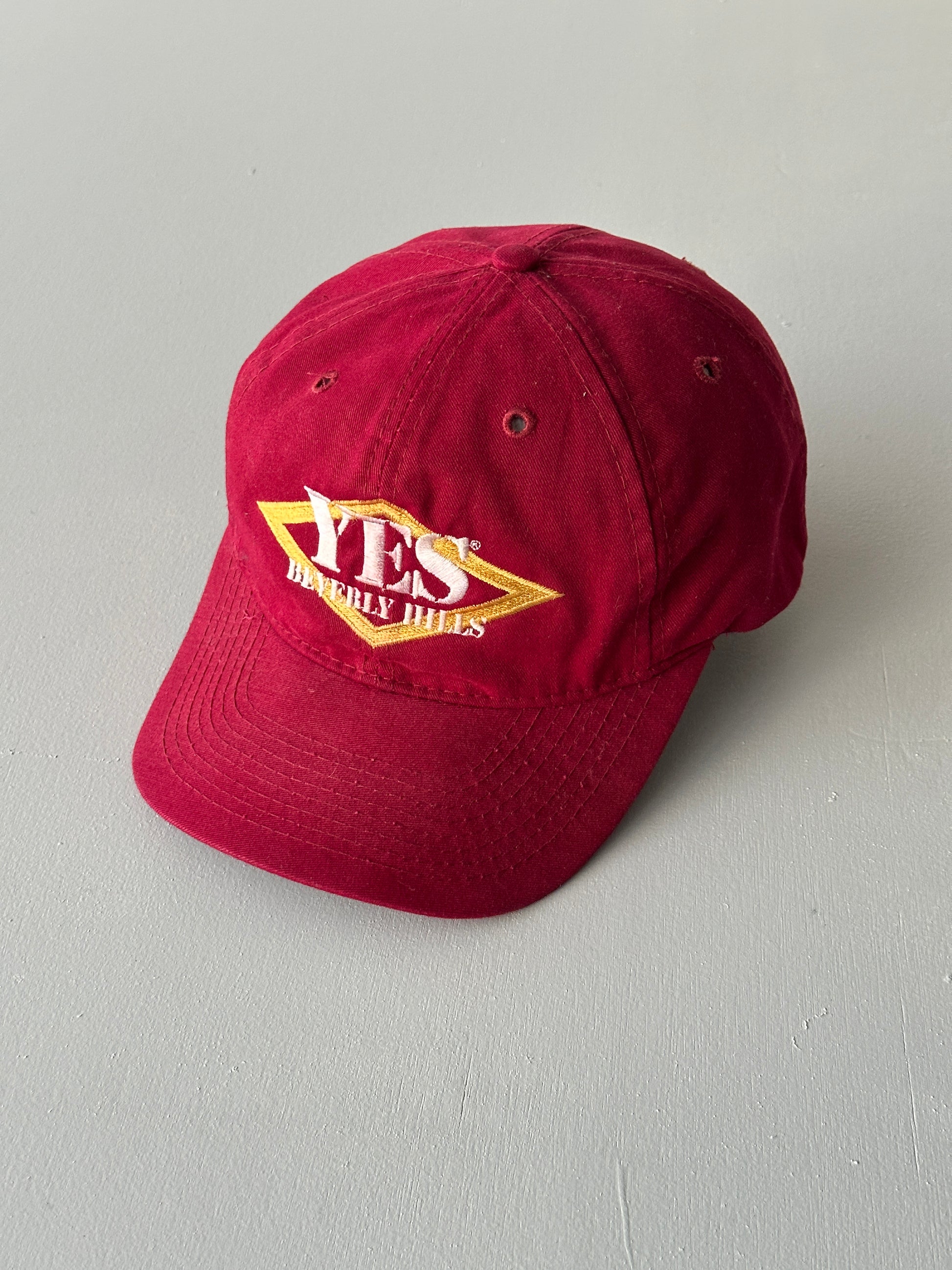 Red YES Beverly Hills 90's Vintage SnapBack Trucker Cap