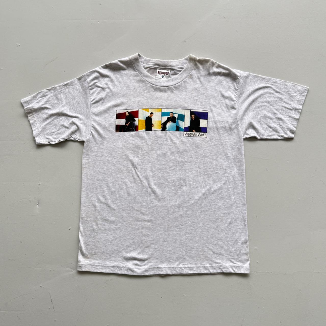 Grey WetWetWet 90s Vintage Graphic Band T-Shirt - XL