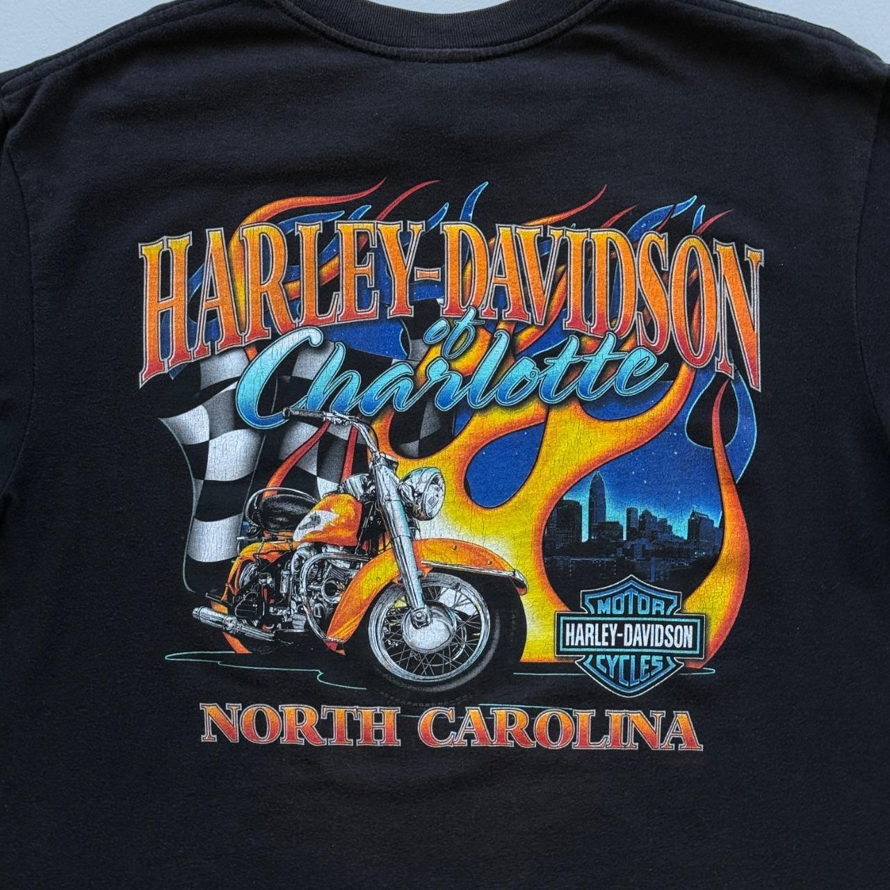 Black Harley Davidson 90s Vintage Graphic T-shirt - Large