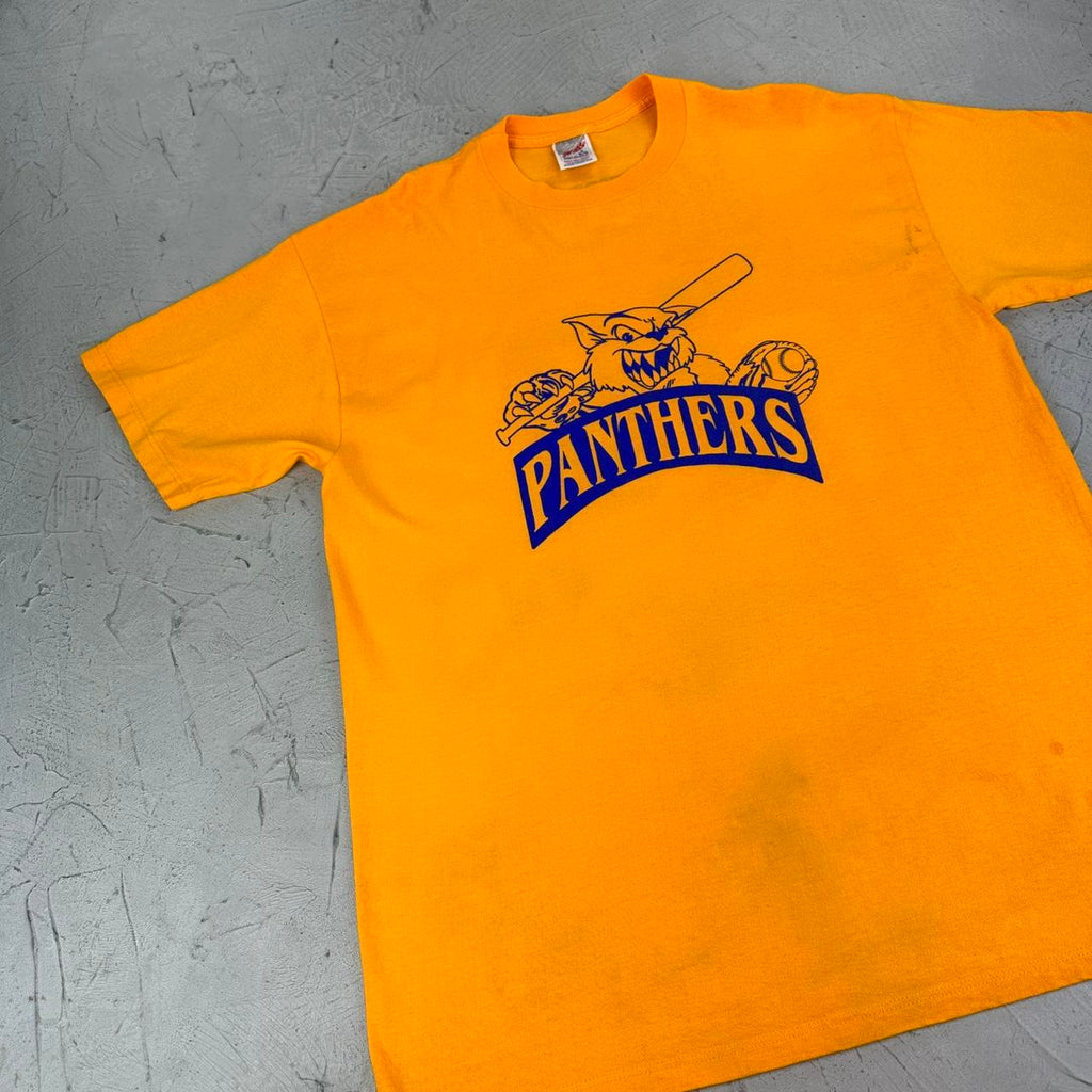 Panthers Yellow 90s vintage T-shirt - Large