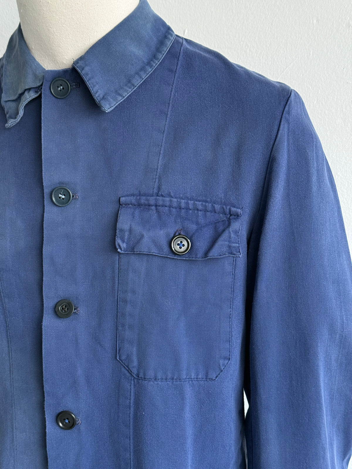 Blue Fraizzoli & C. 1960's Vintage Workwear Chore Jacket CH531 - Small