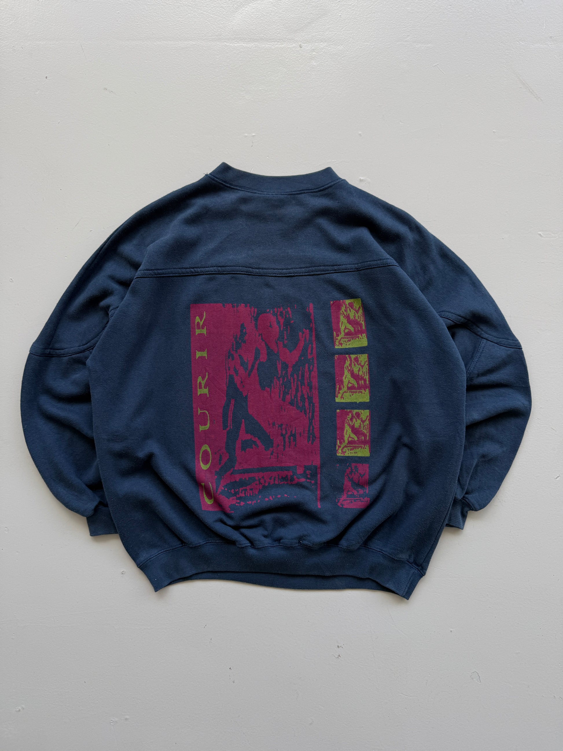 Courir Running Graphic 90's Vintage Sweatshirt - Medium