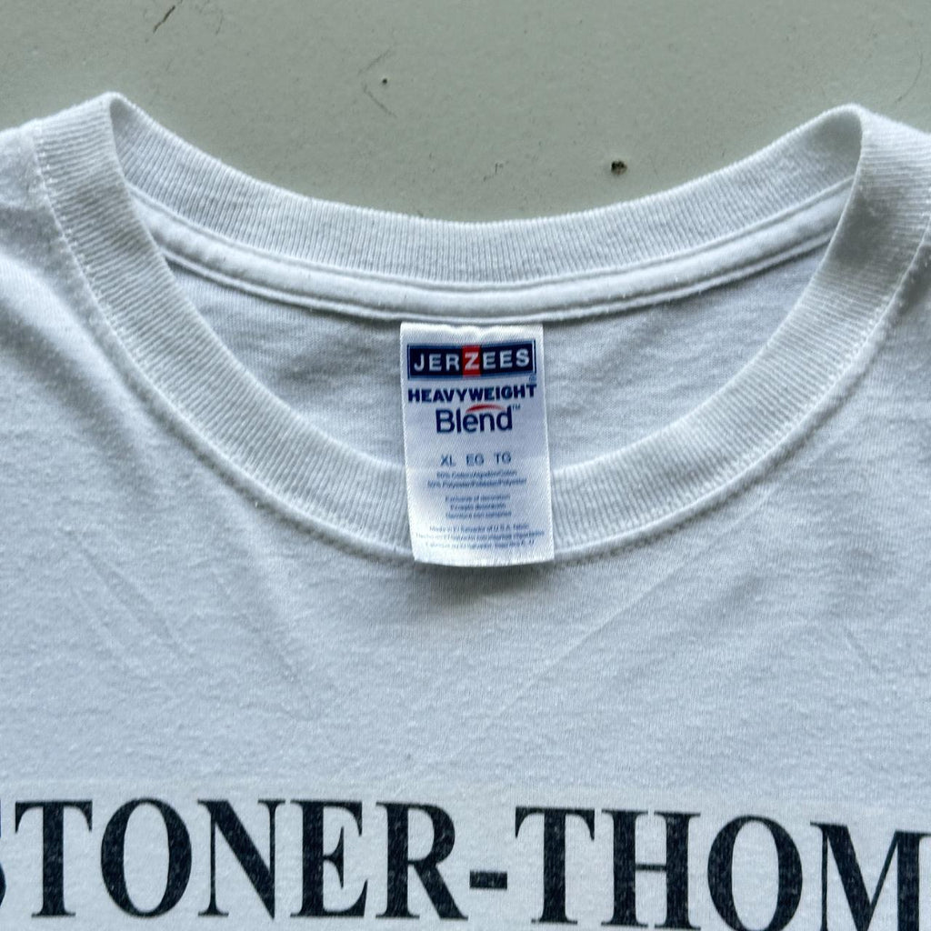 White Stoner Thomas Kids Drawing Vintage 90's T-shirt - XL