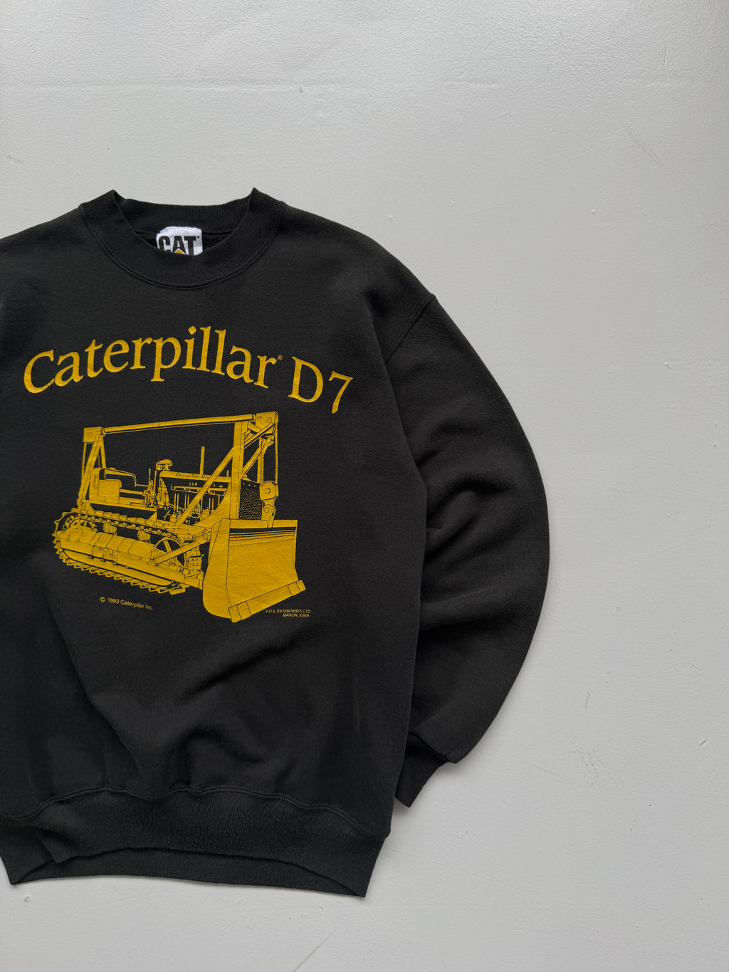Caterpillar D7 1993 90's Vintage Crewneck Sweatshirt - Small