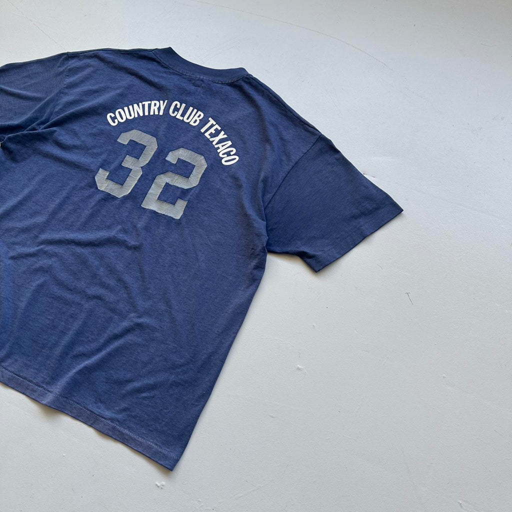 Faded Blue Baseball 90s Vintage T-shirt - XL