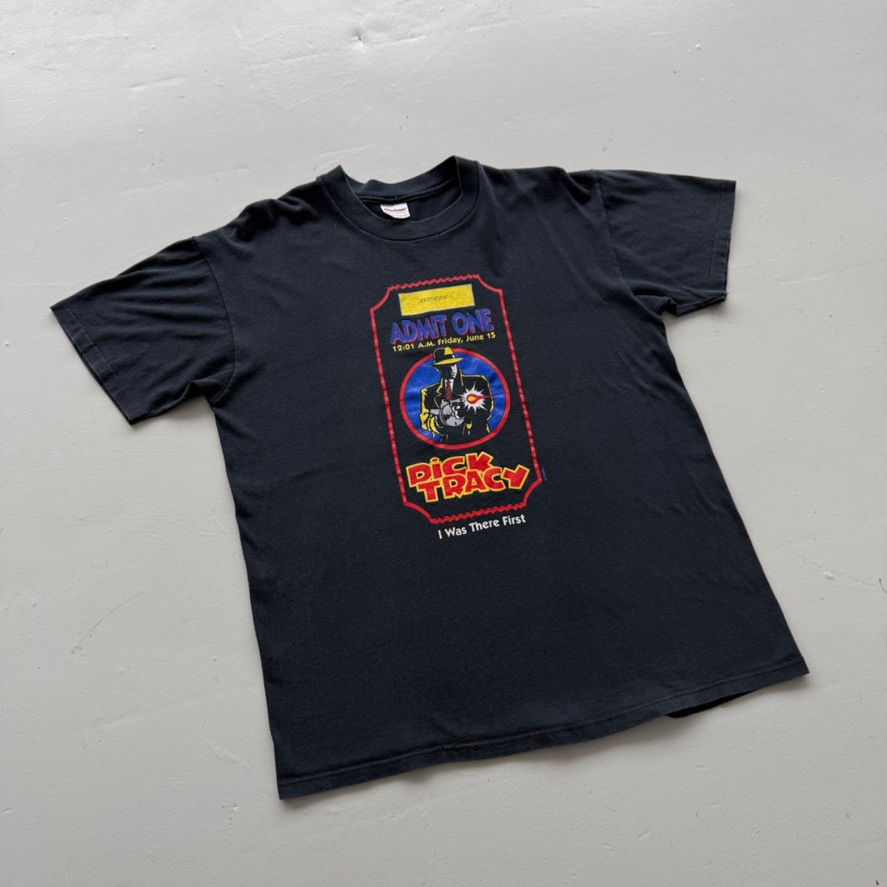 Black Dick Tracy 00s Vintage Graphic T-Shirt - Large