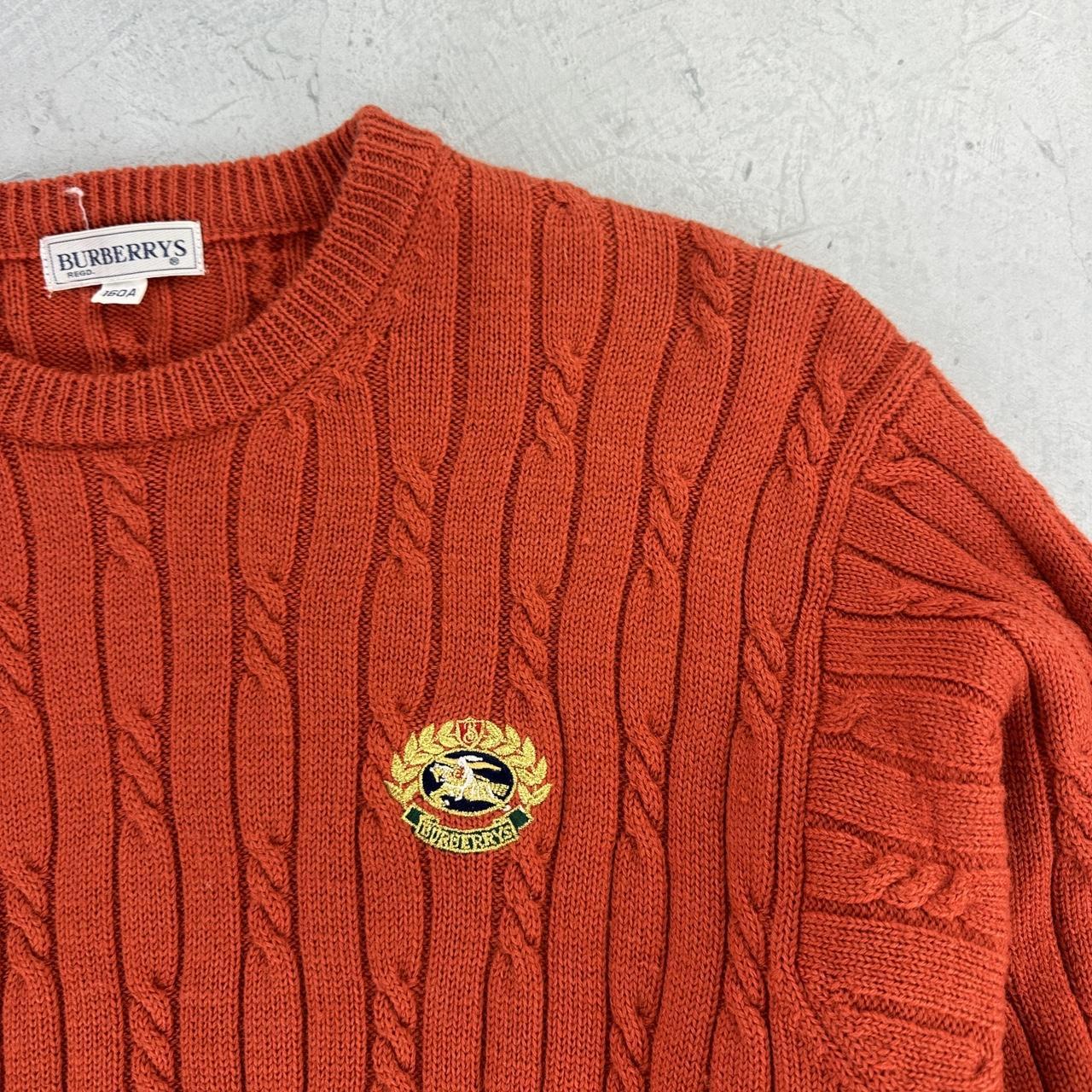 Vintage Orange Burberrys 90's Sweatshirt - Small