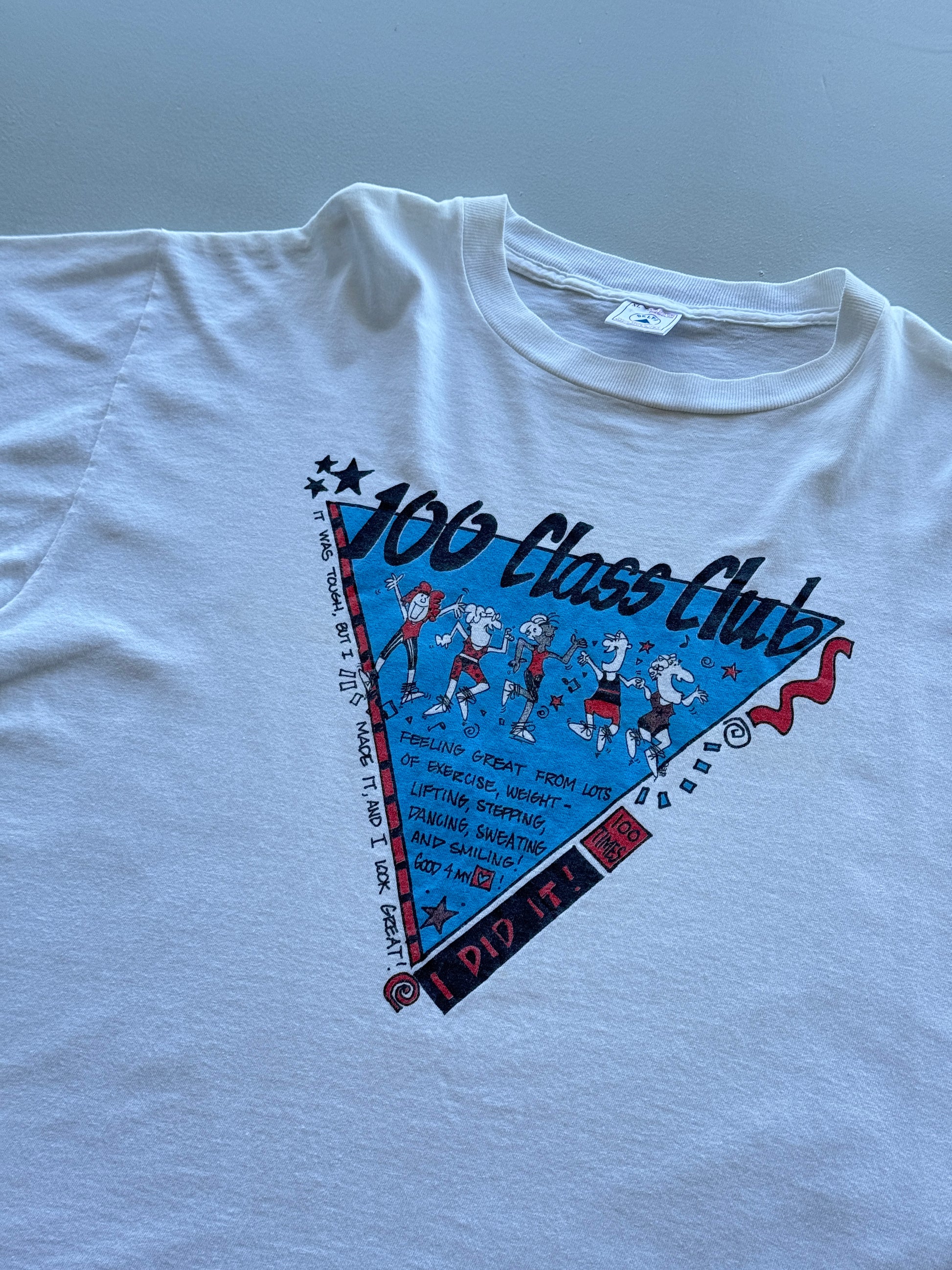 Delta 100 Class Club 90's Vintage Single Stitch T-Shirt - XL