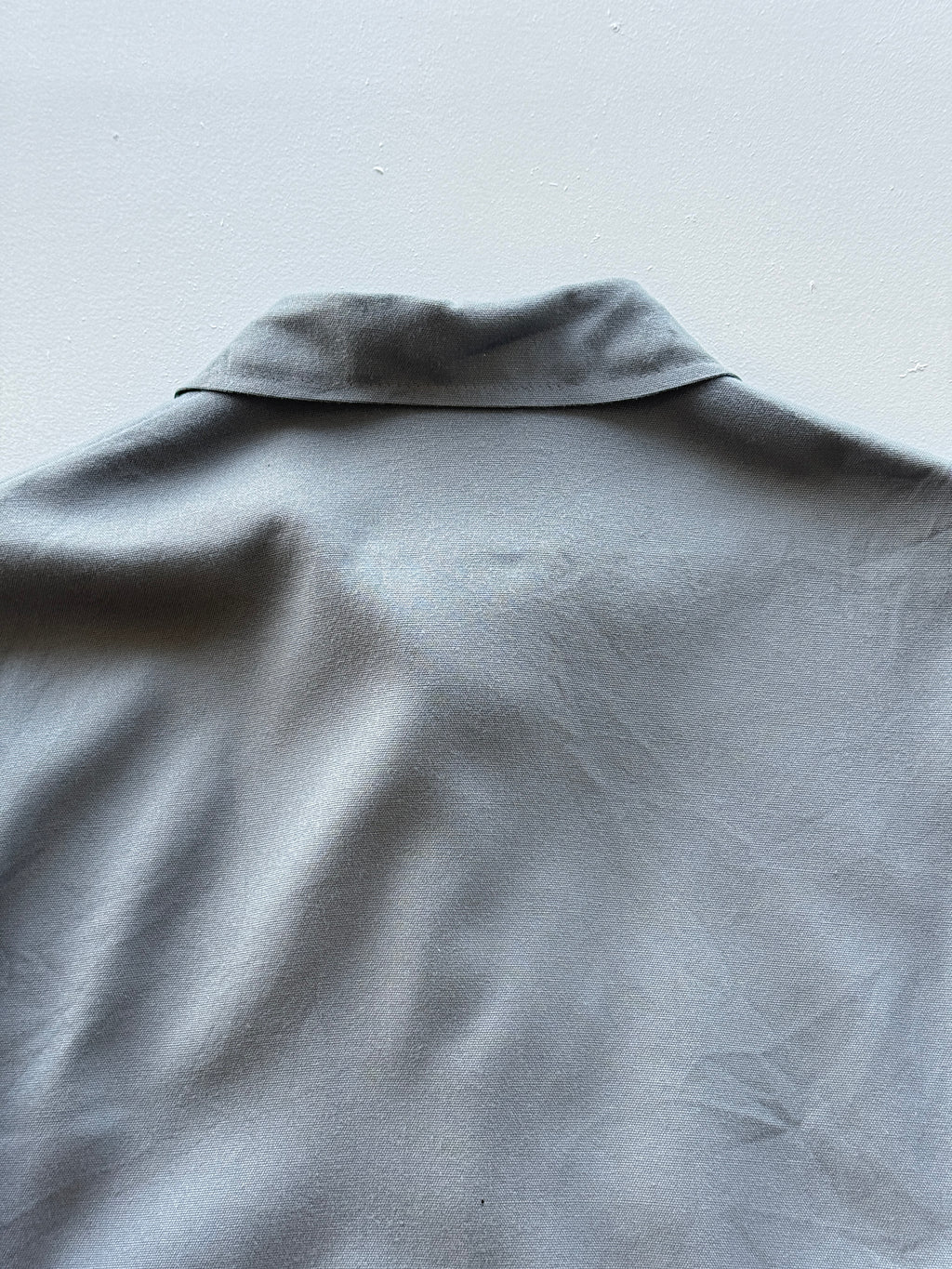 Grey Thrashed French Chore Jacket 90's Vintage Workwear CH318 - Small
