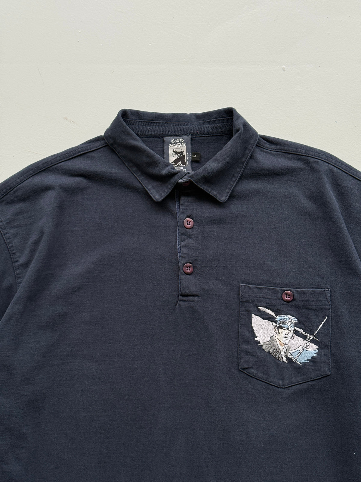 Corto Maltese Studio Aventures 90's Vintage Rugby Polo - Large