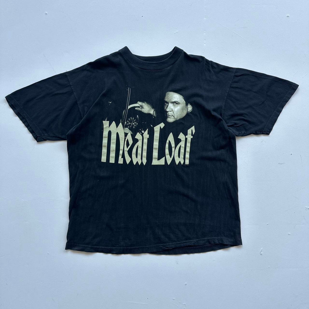 Meat Loaf Black 90s Vintage T-shirt - XL