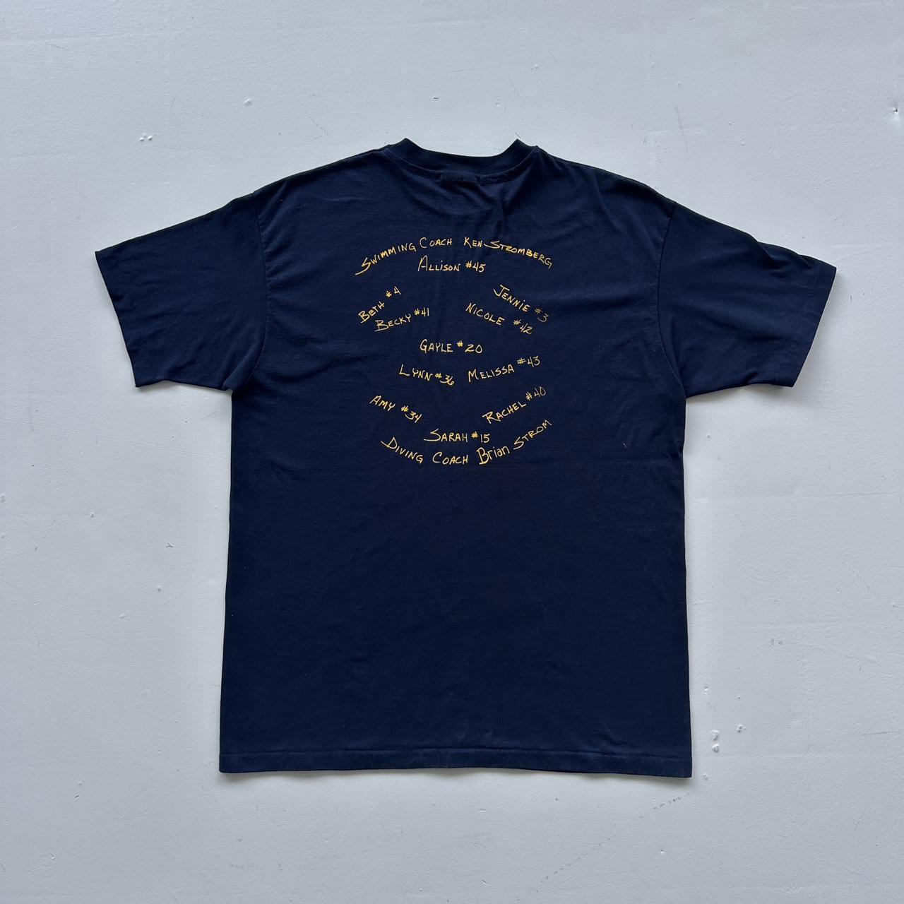 Navy Pirate University Vintage 80's T-shirt - XL