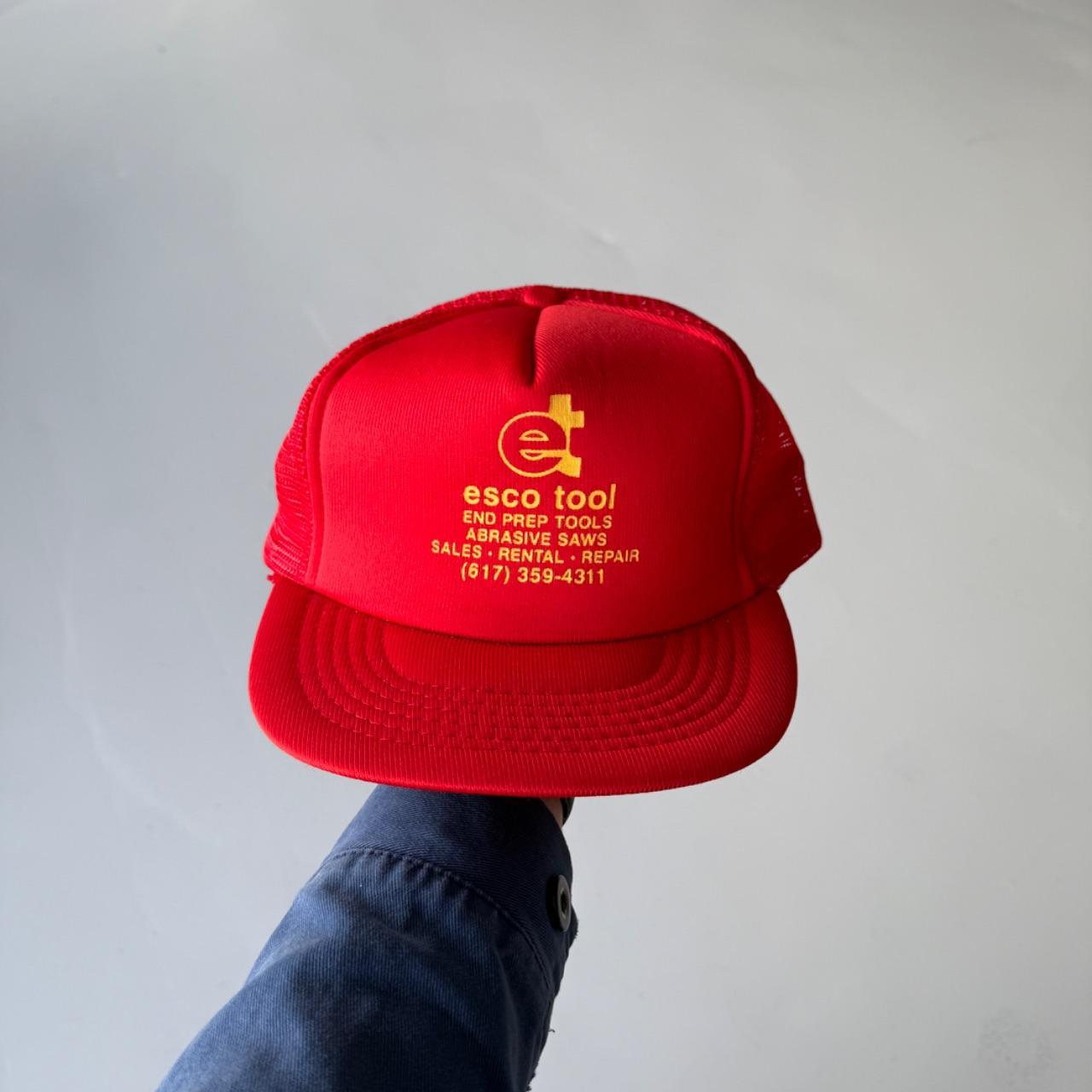 Red Esco Tool Vintage Foam and Mesh SnapBack Trucker Cap