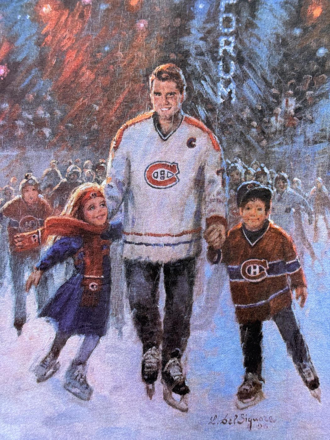 Hanes Montreal Canadiens Skate With Les Canadiens 1996 Vintage Single Stitch T-S