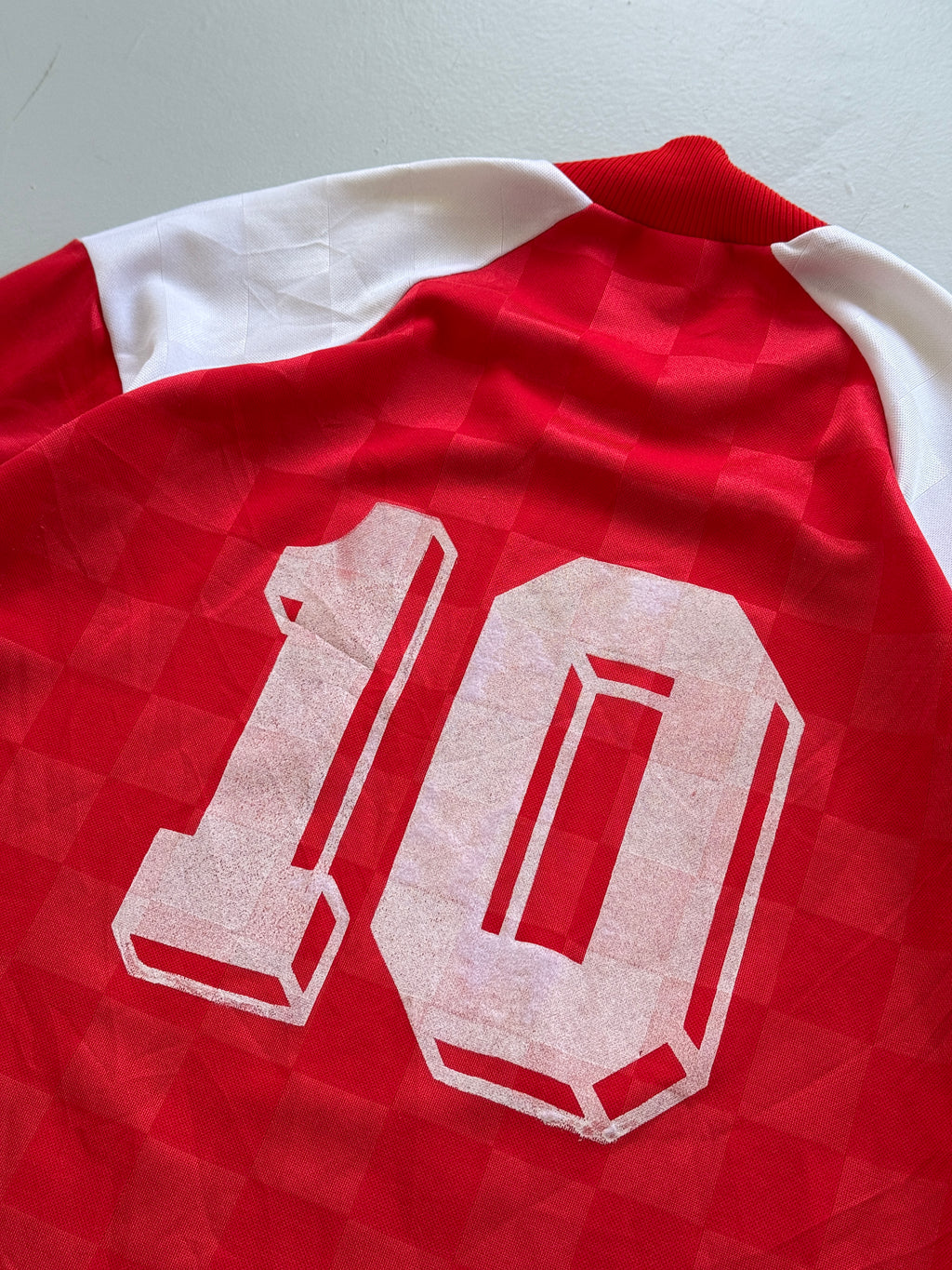Red Crédit Mutuel 90's Vintage Long Sleeve Football Shirt- Medium