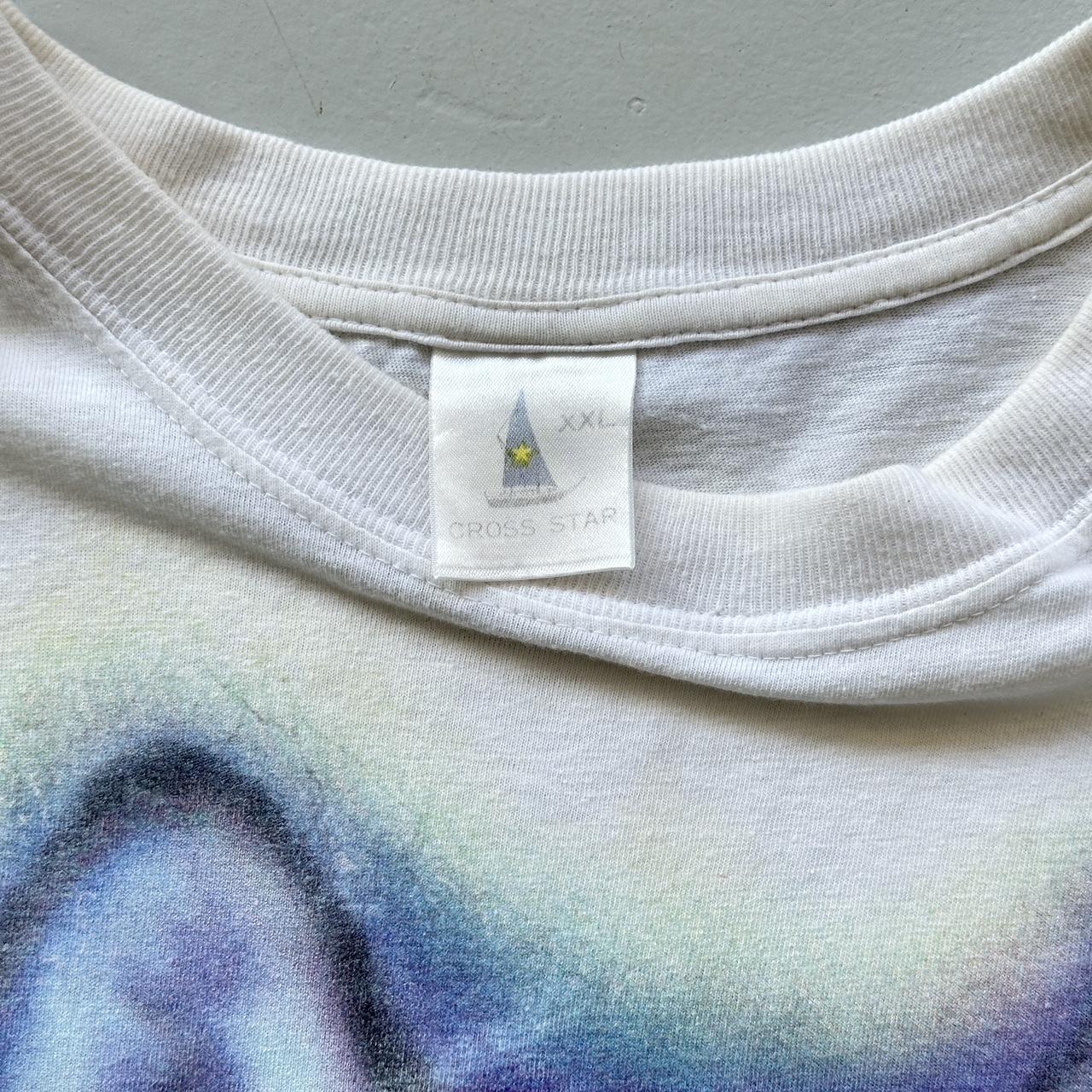 White Airbrushed Husky / Trucker Vintage 90's T-shirt - XL