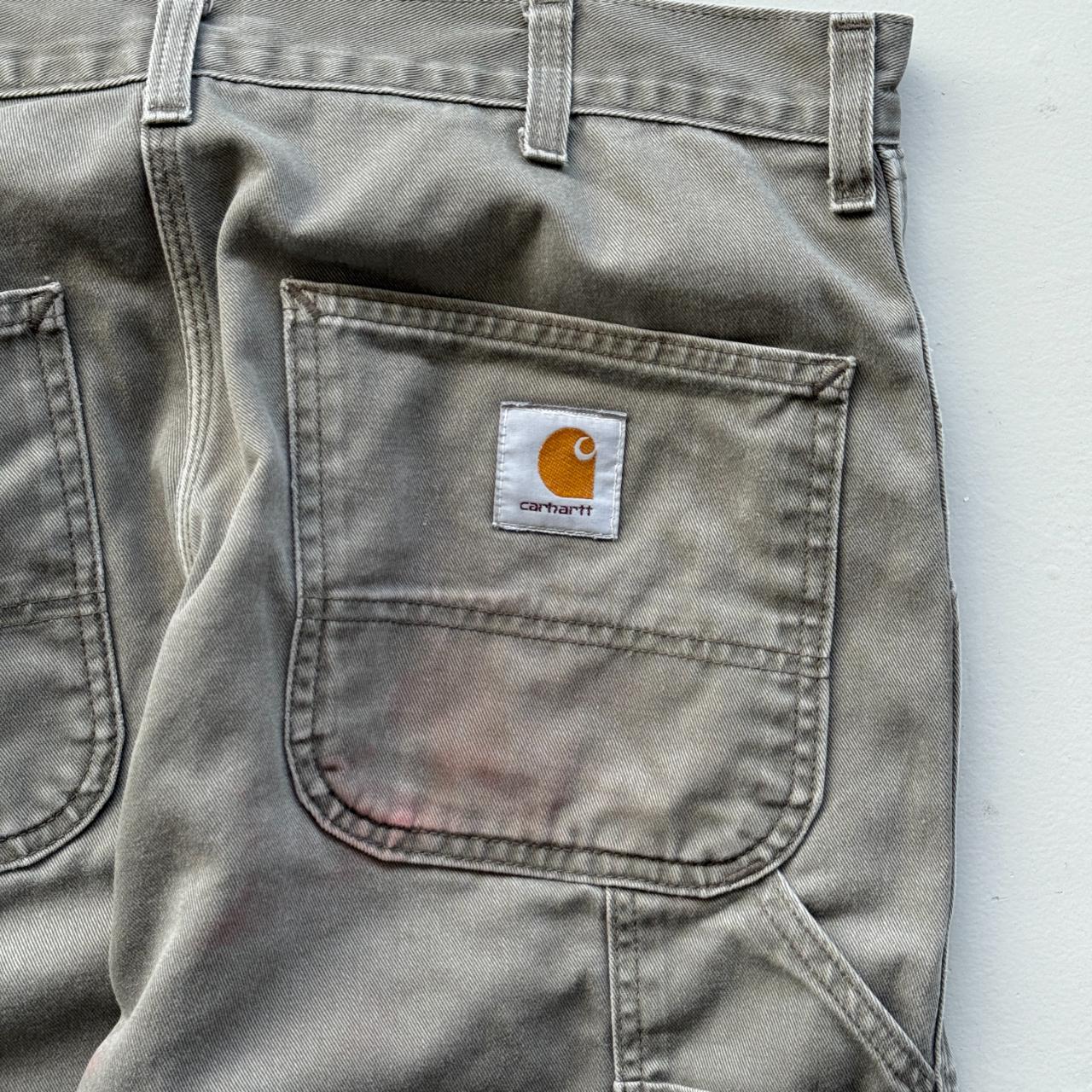 Grey / Khaki Carhartt Vintage Carpenter Pants - 34" x 32"